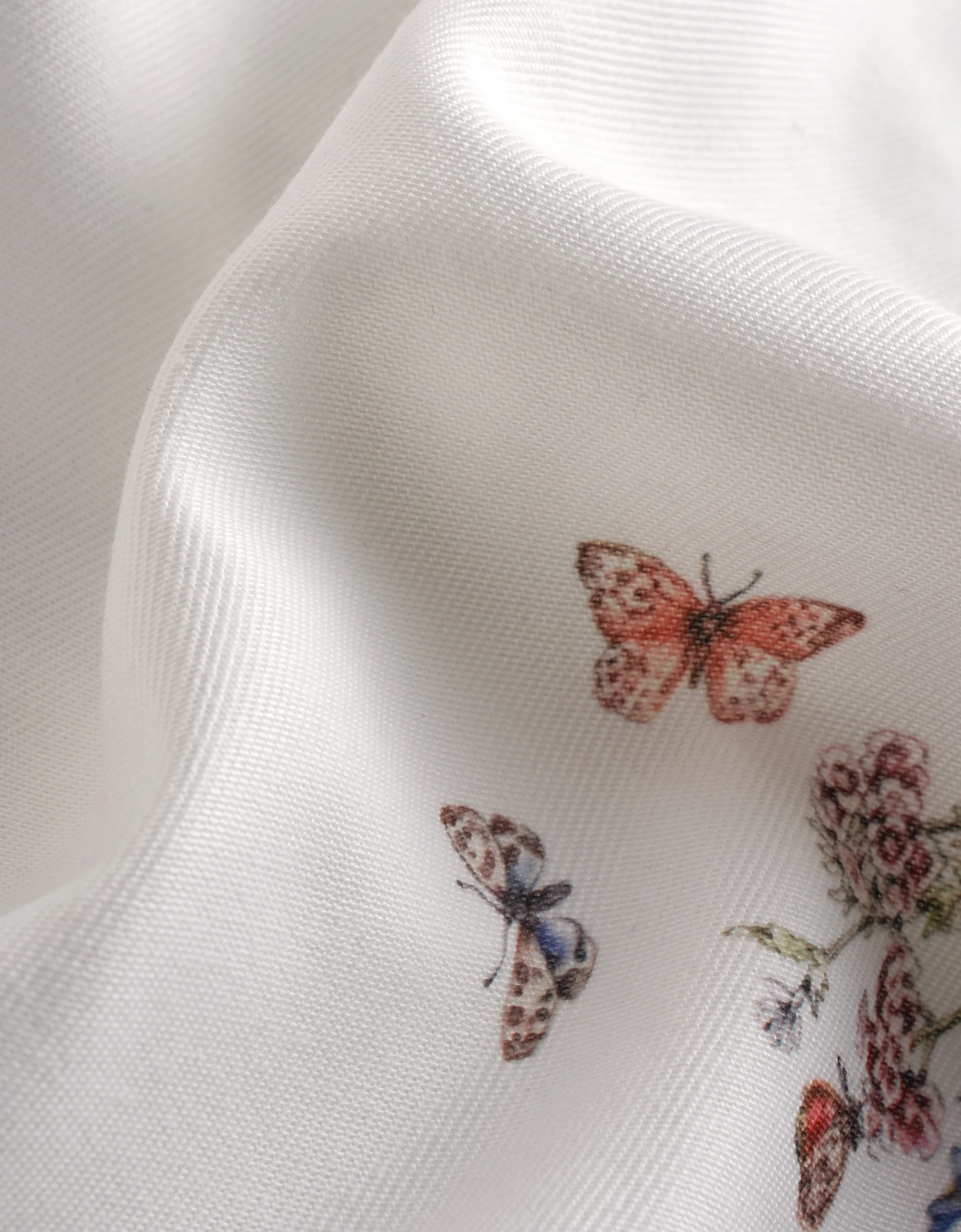 Botanical Print Button Front Cap Sleeve Dress - Image 8