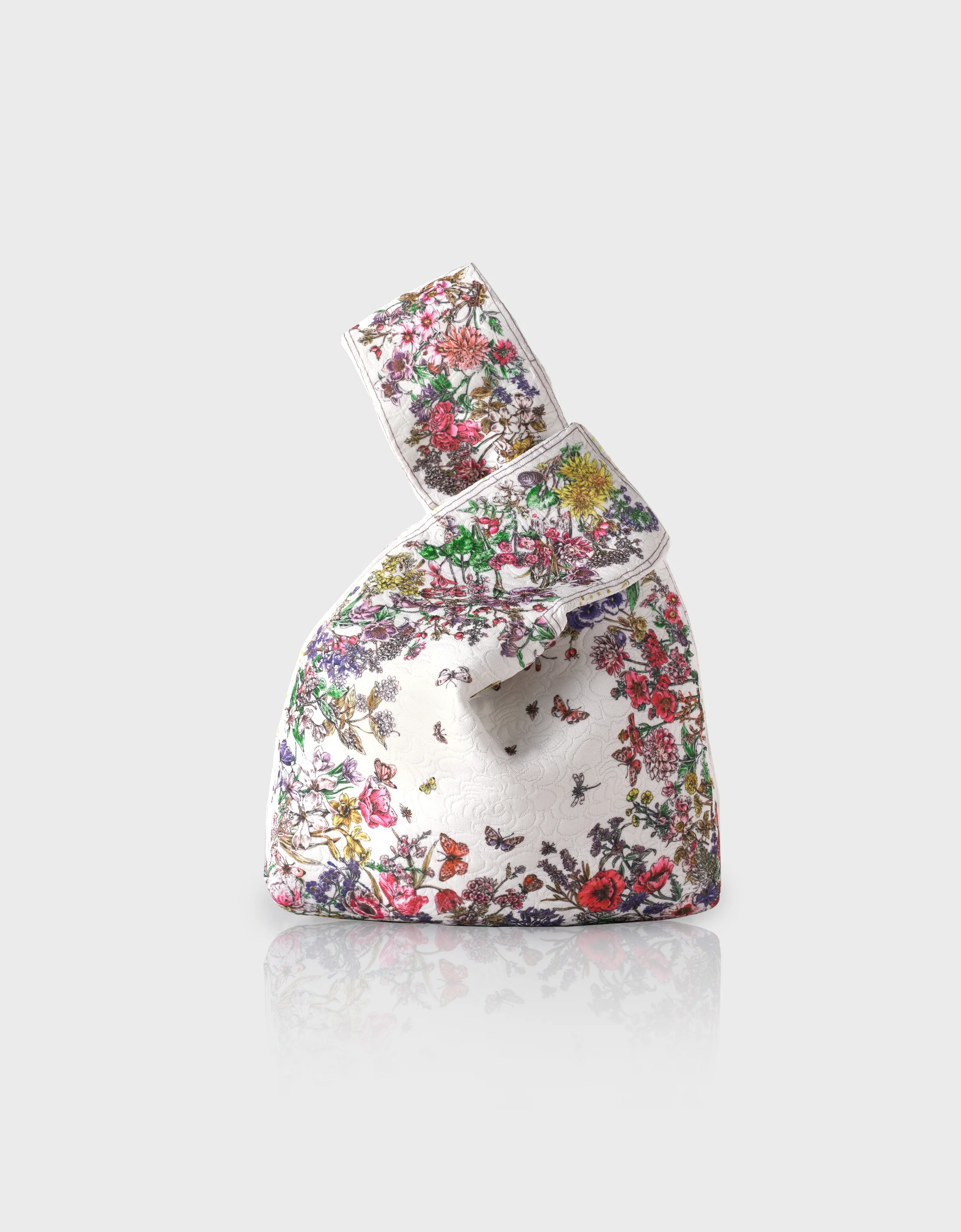 Botanical Print Reversible Hand Bag