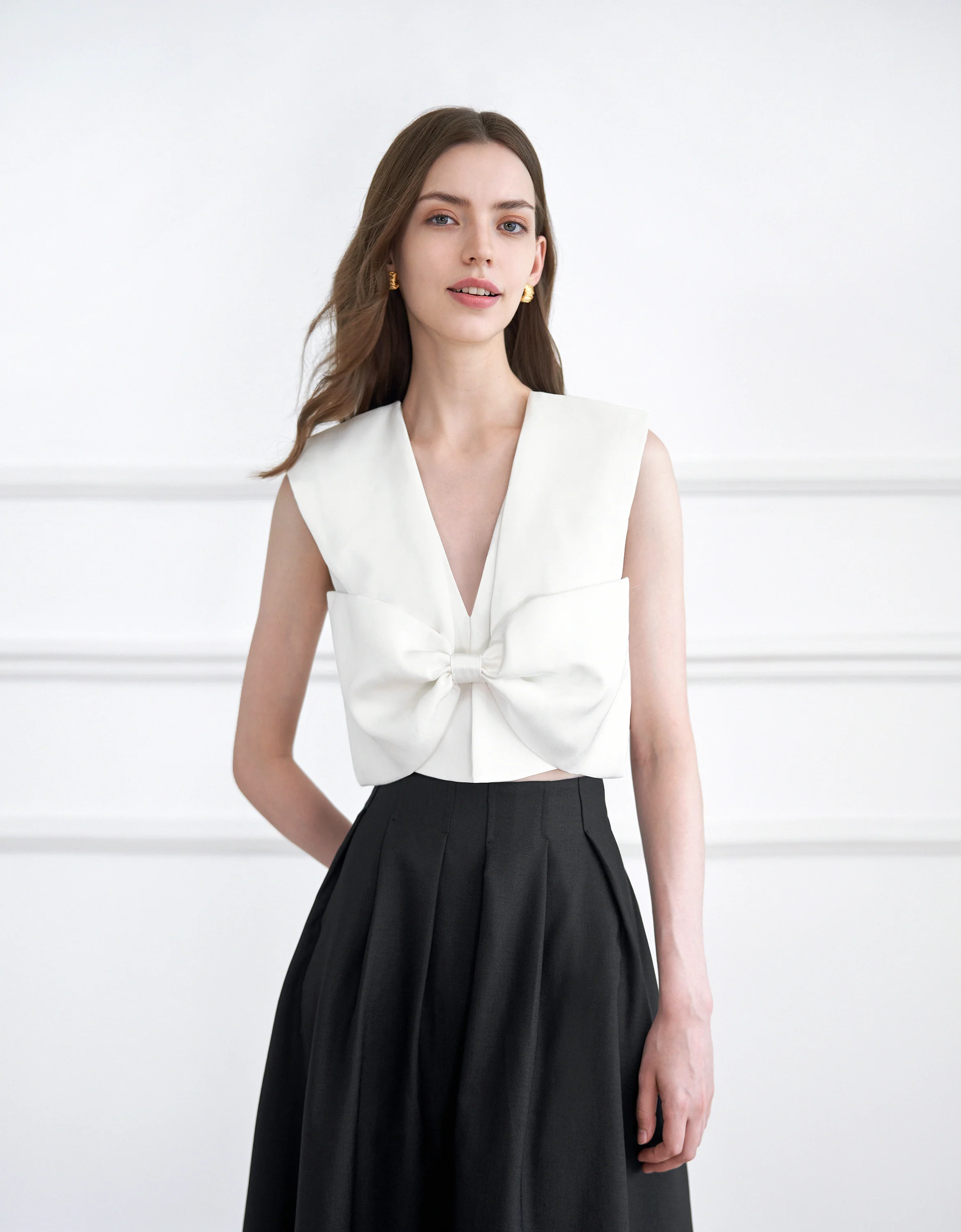 Bow Front Sleeveless Top - Image 14
