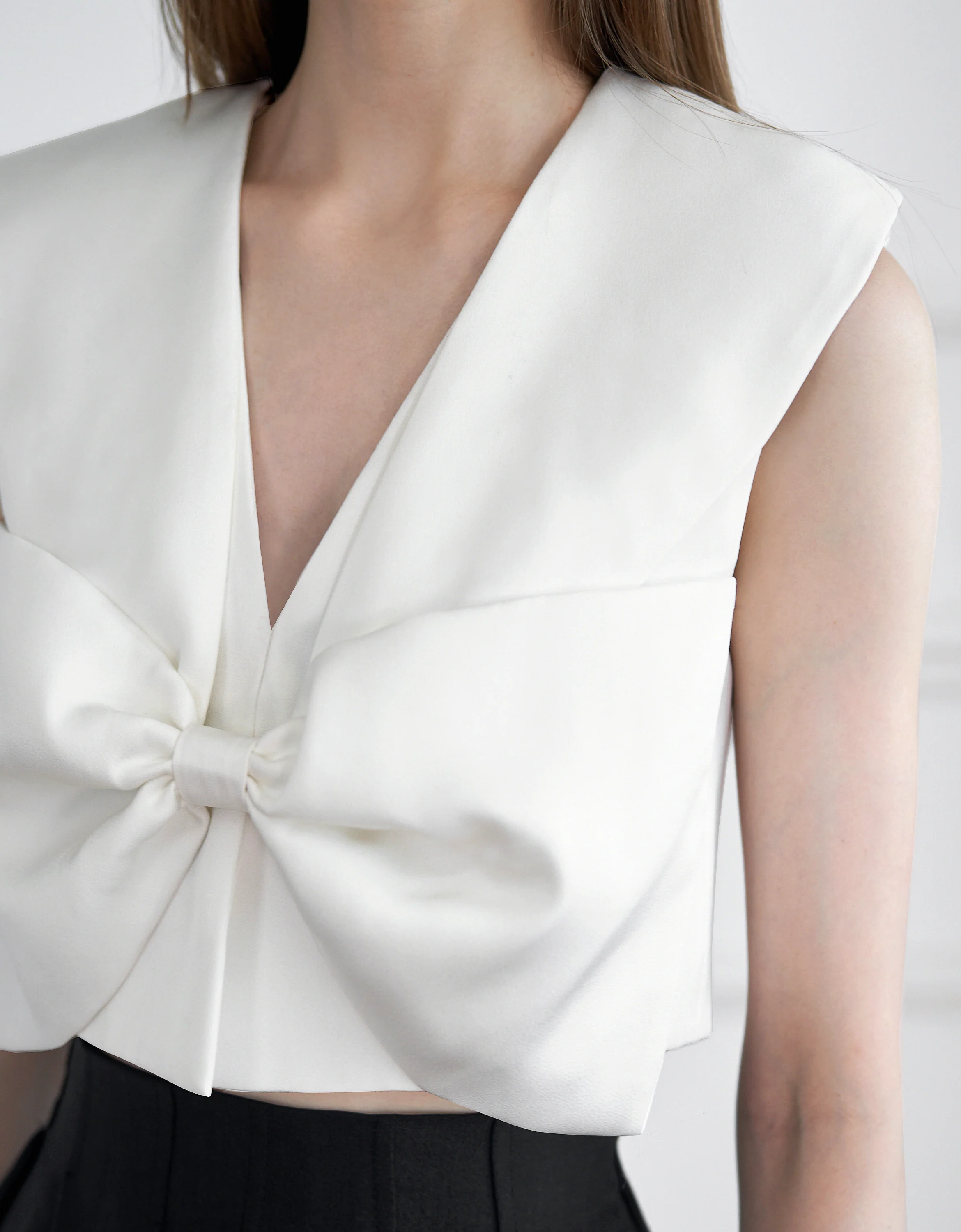 Bow Front Sleeveless Top - Image 17