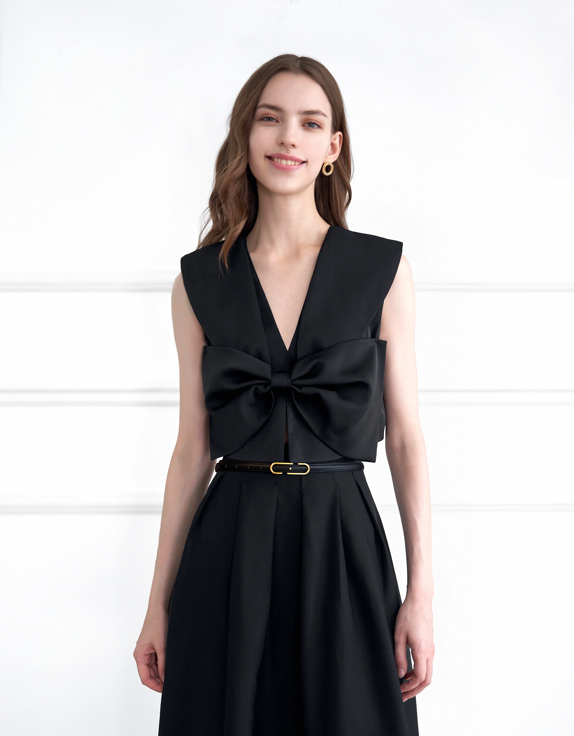 Bow Front Sleeveless Top - Image 28