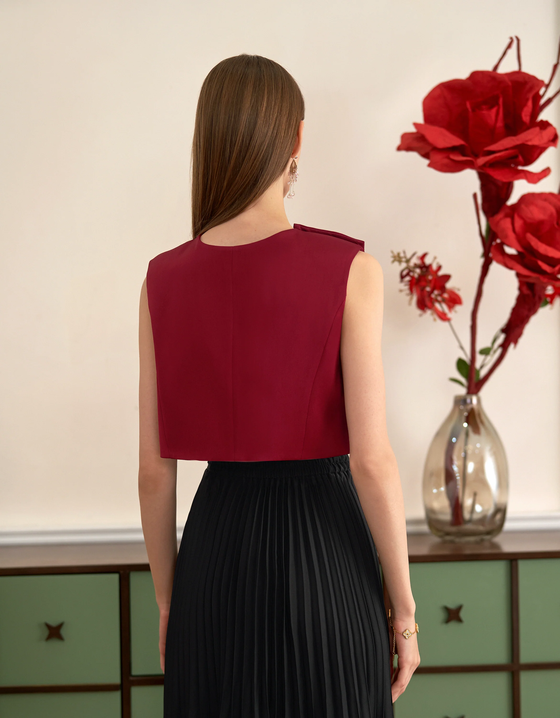 Bow Front Sleeveless Top - Image 5