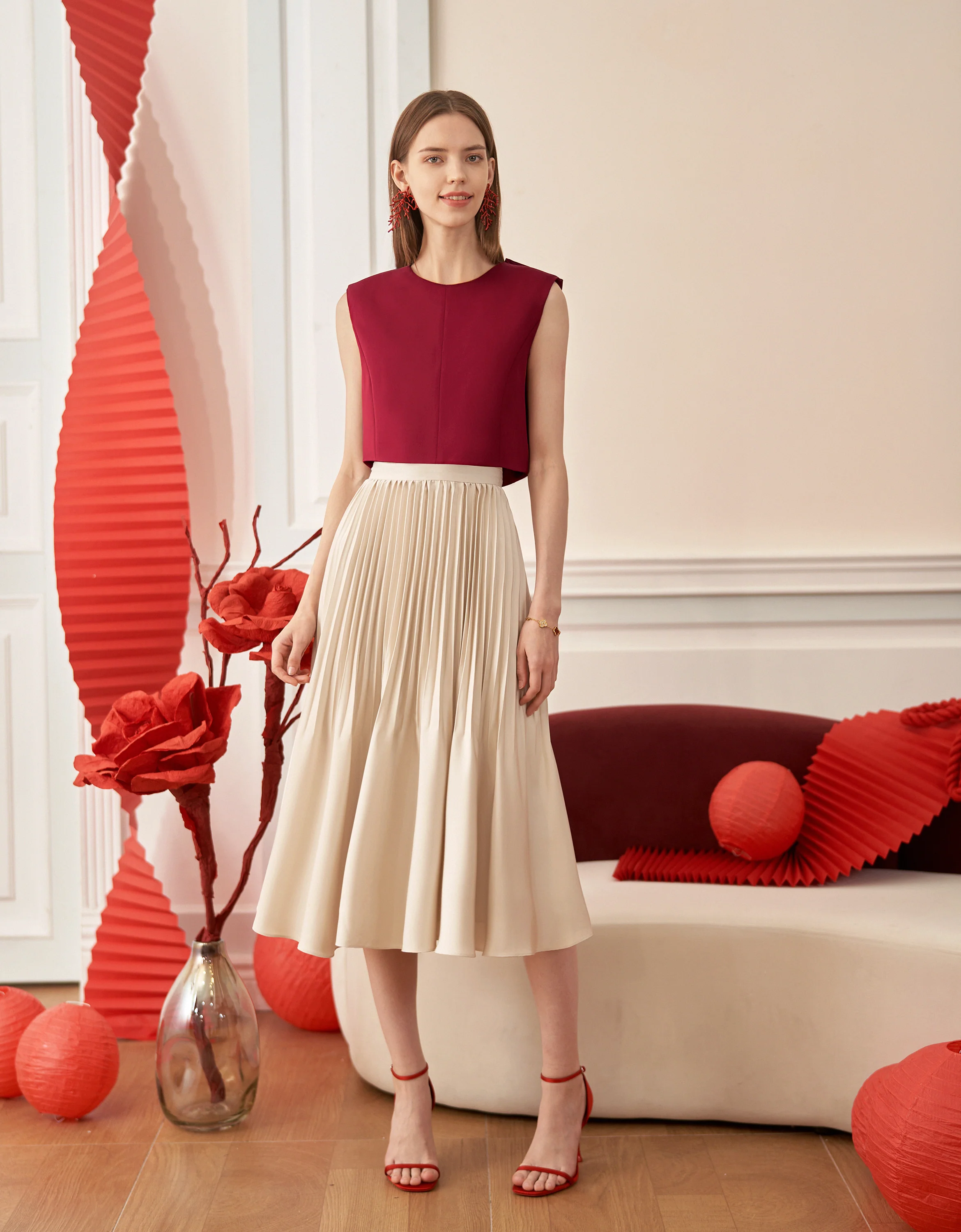 Bow Front Sleeveless Top - Image 6