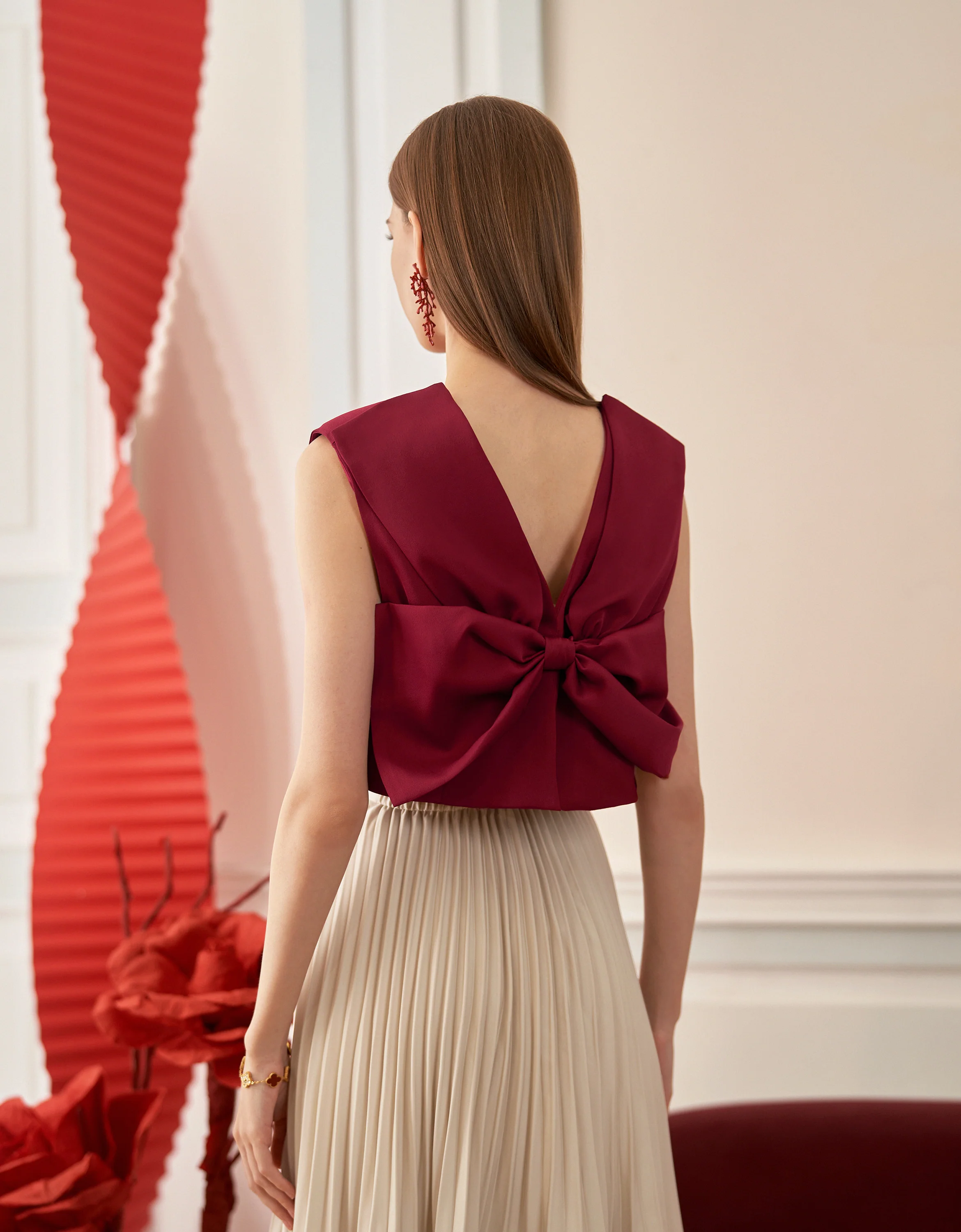 Bow Front Sleeveless Top - Image 7