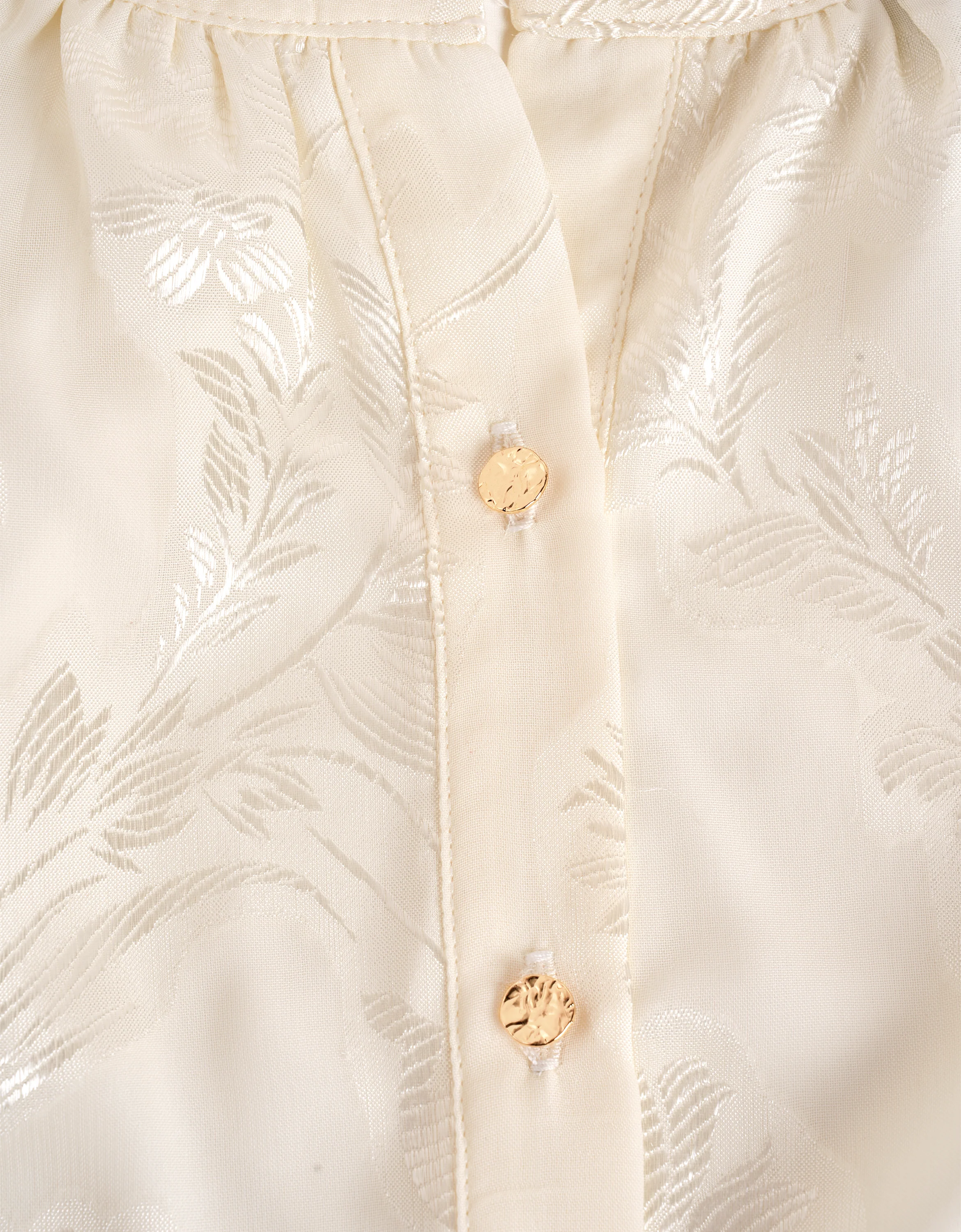 Burnout Openwork Fabric Long Sleeve Shirt - Image 8