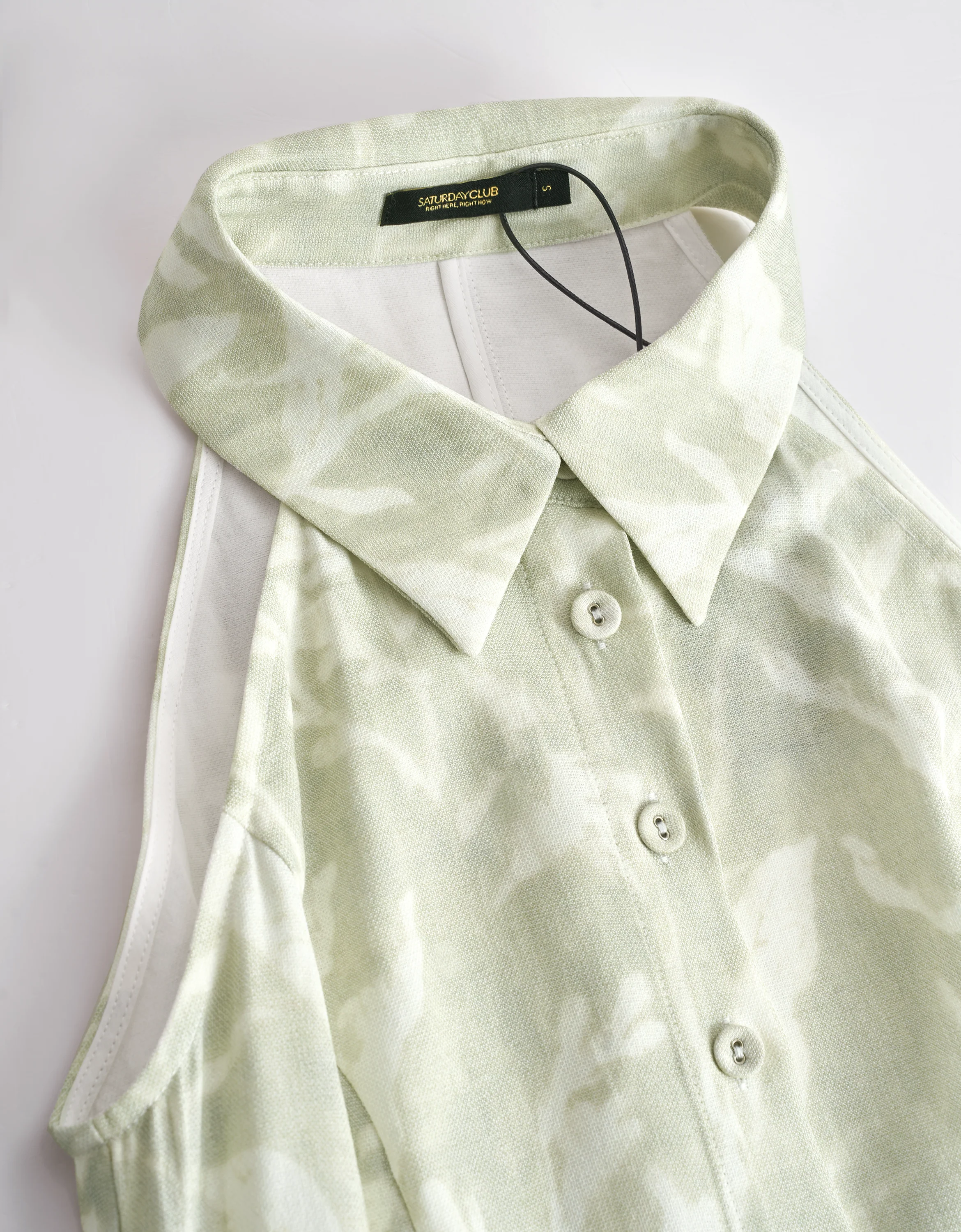 Button Front Flare Hem Romper - Image 28