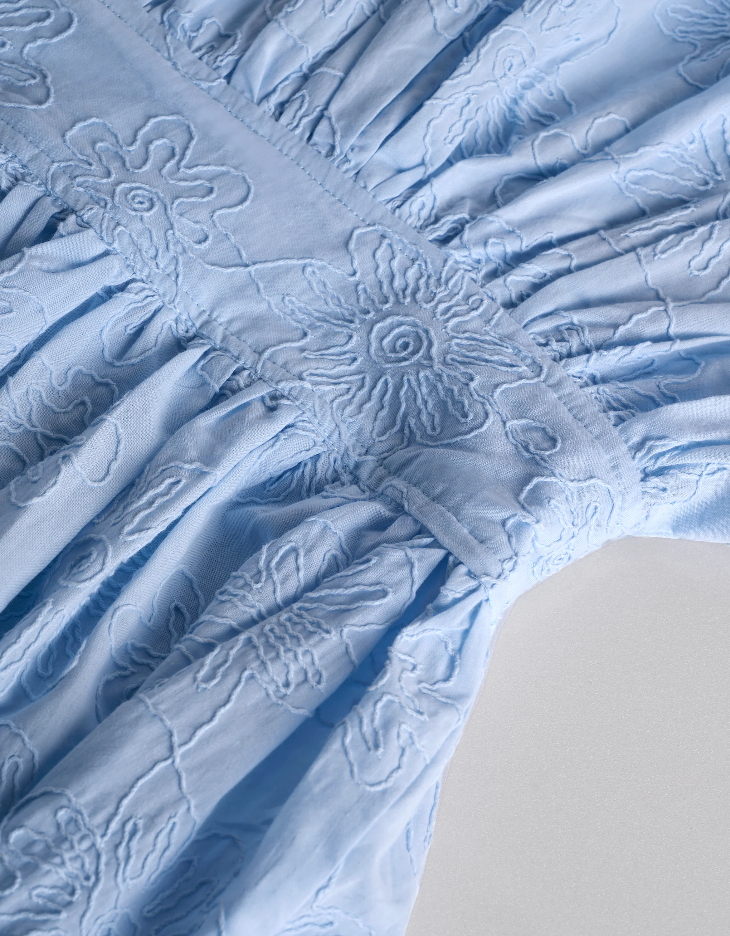 Button Front Ruffled Hem Pleated Dress - Image 7