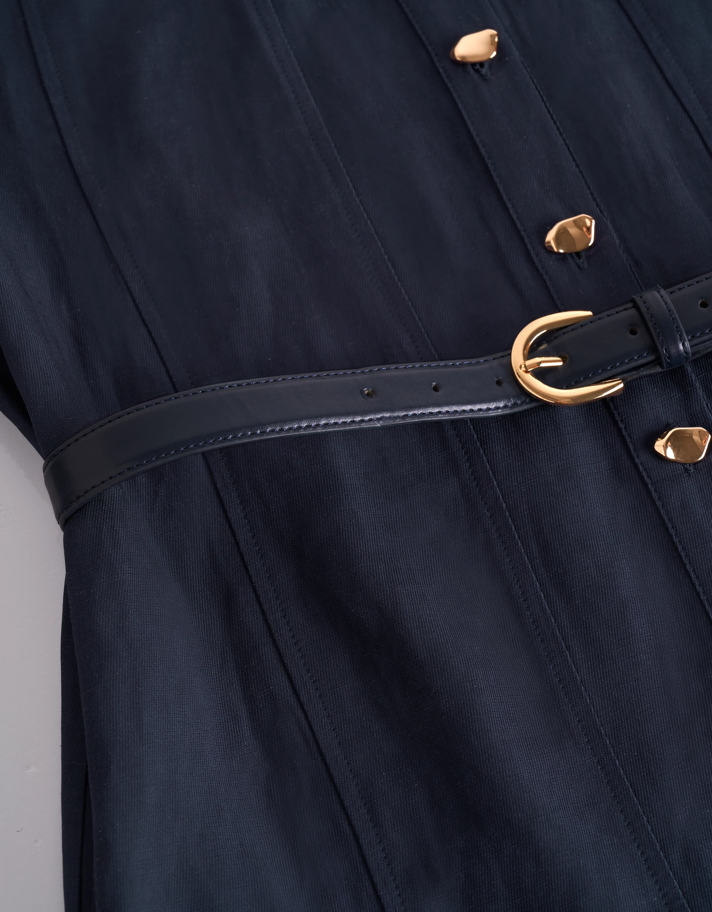 Button Front Short Shirt Dress - Image 6