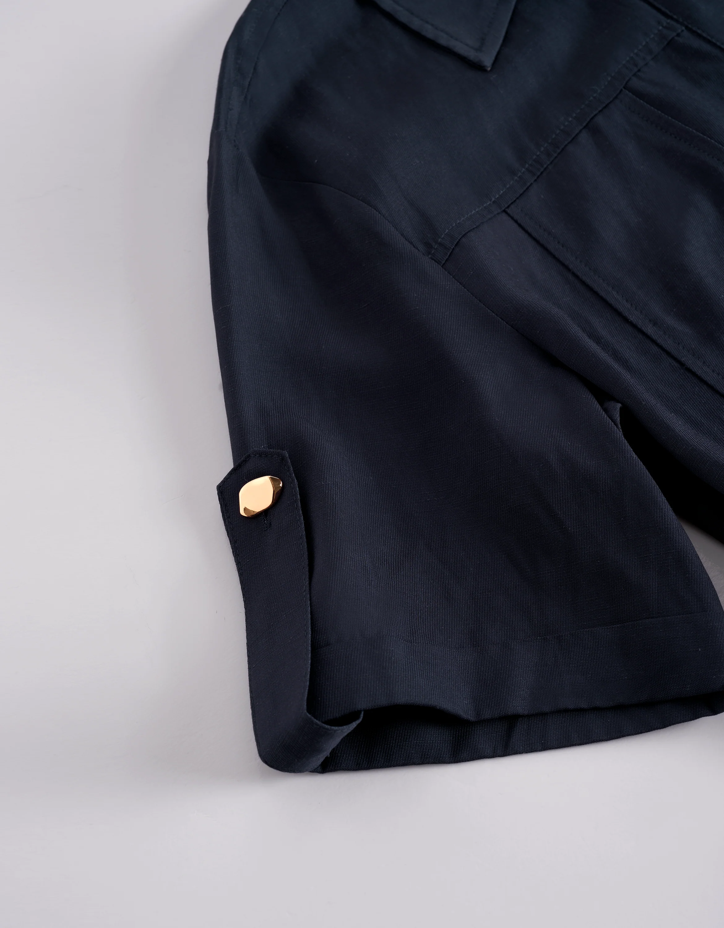 Button Front Short Shirt Dress - Image 7
