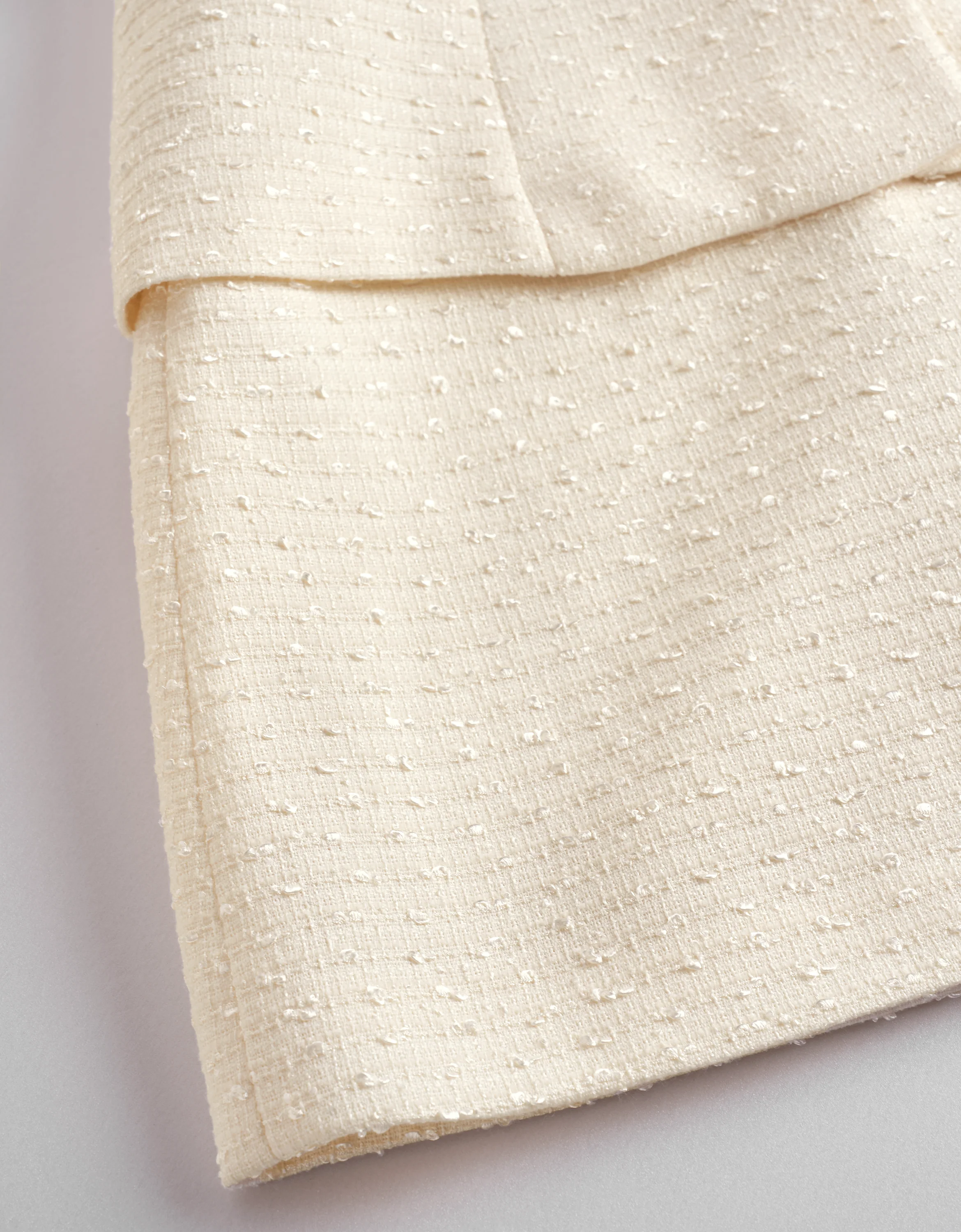 Button Front Sleeveless Layered Tweed Dress - Image 13
