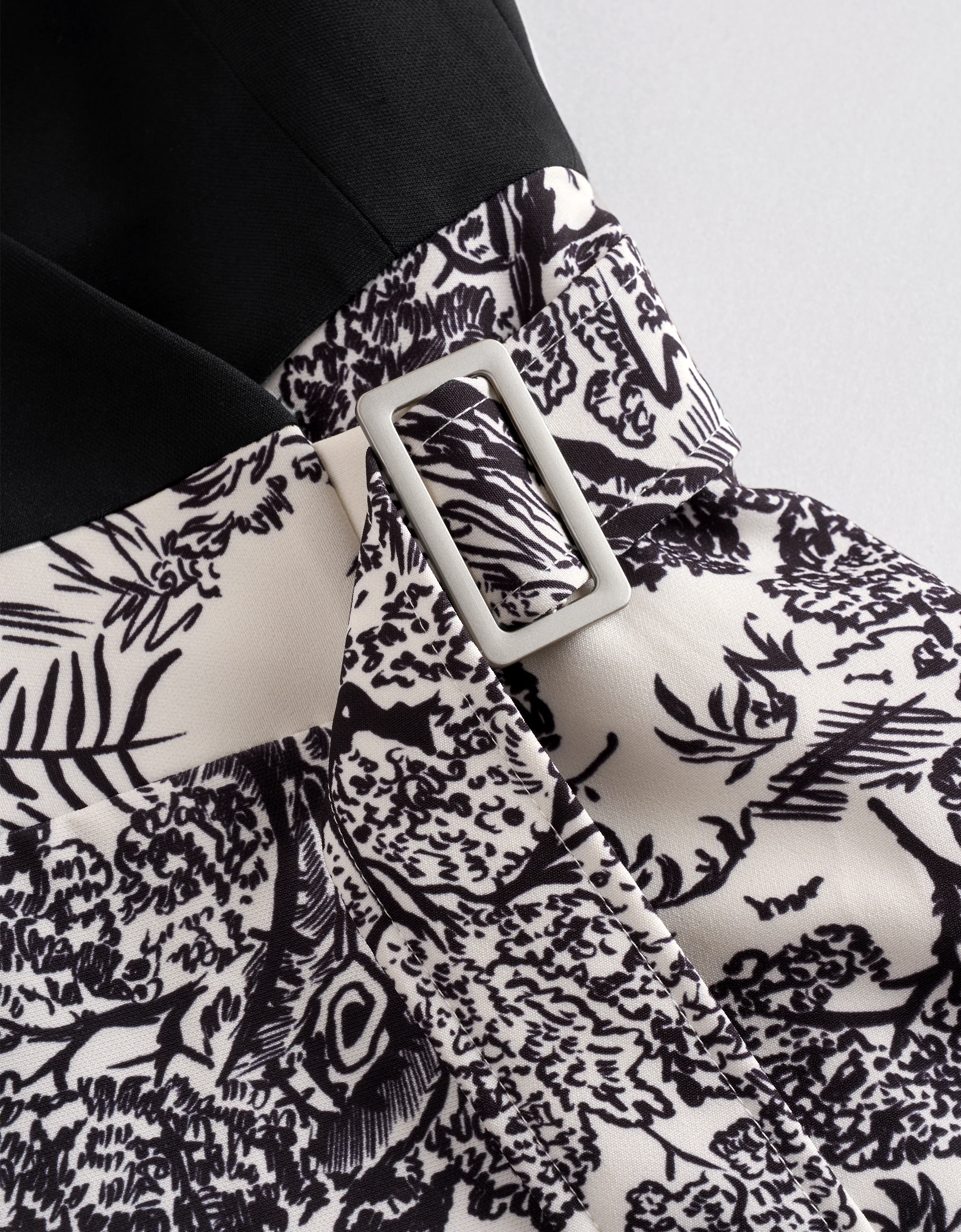 Colorblock Printed Skirt Sleeveless Dress - Image 6