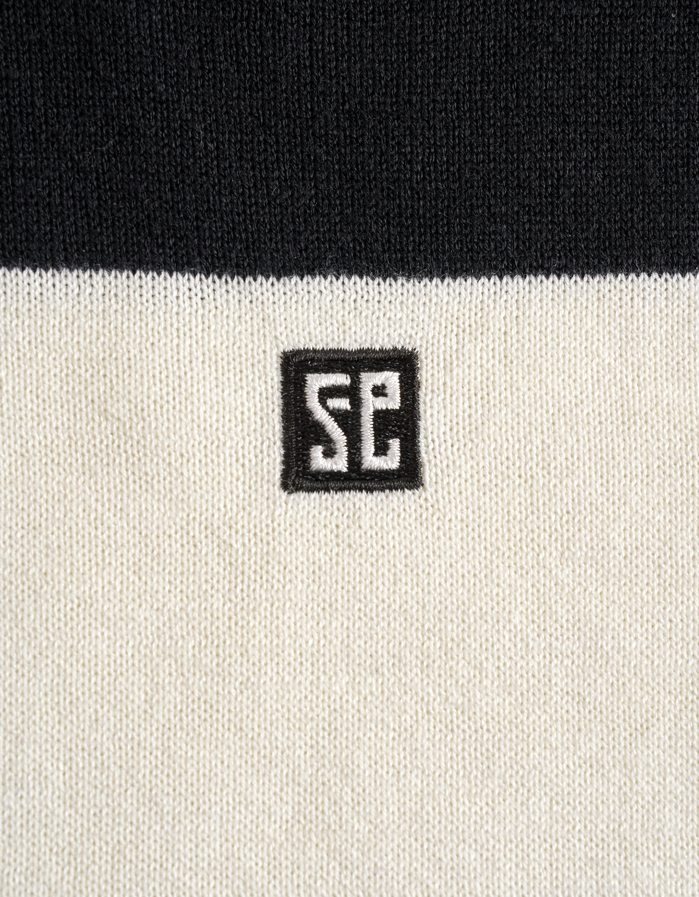 Colorblock Short Sleeve Knitted Logo Top - Image 7