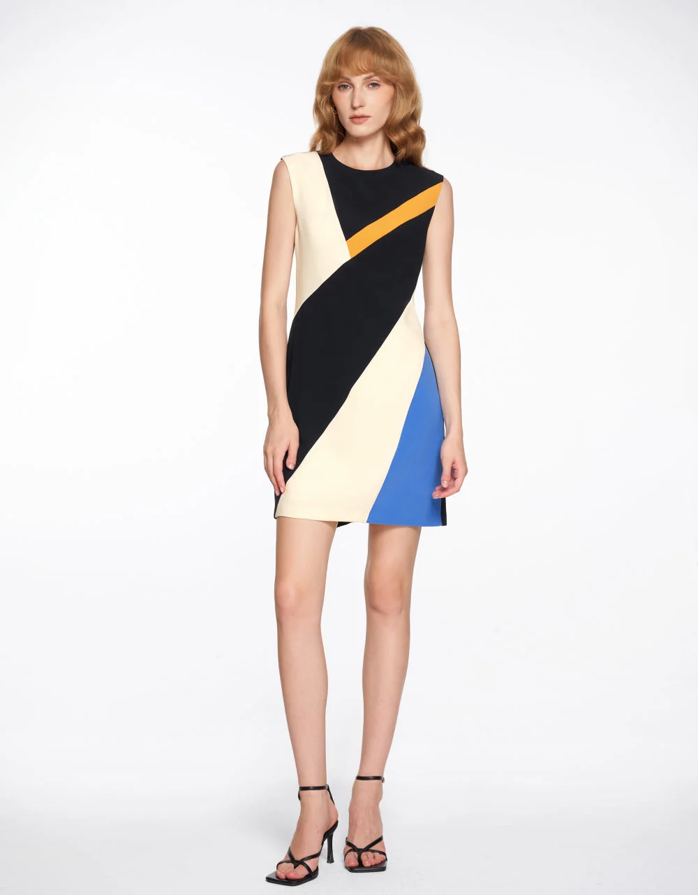 Colourblock Sleeveless Dress - Image 2