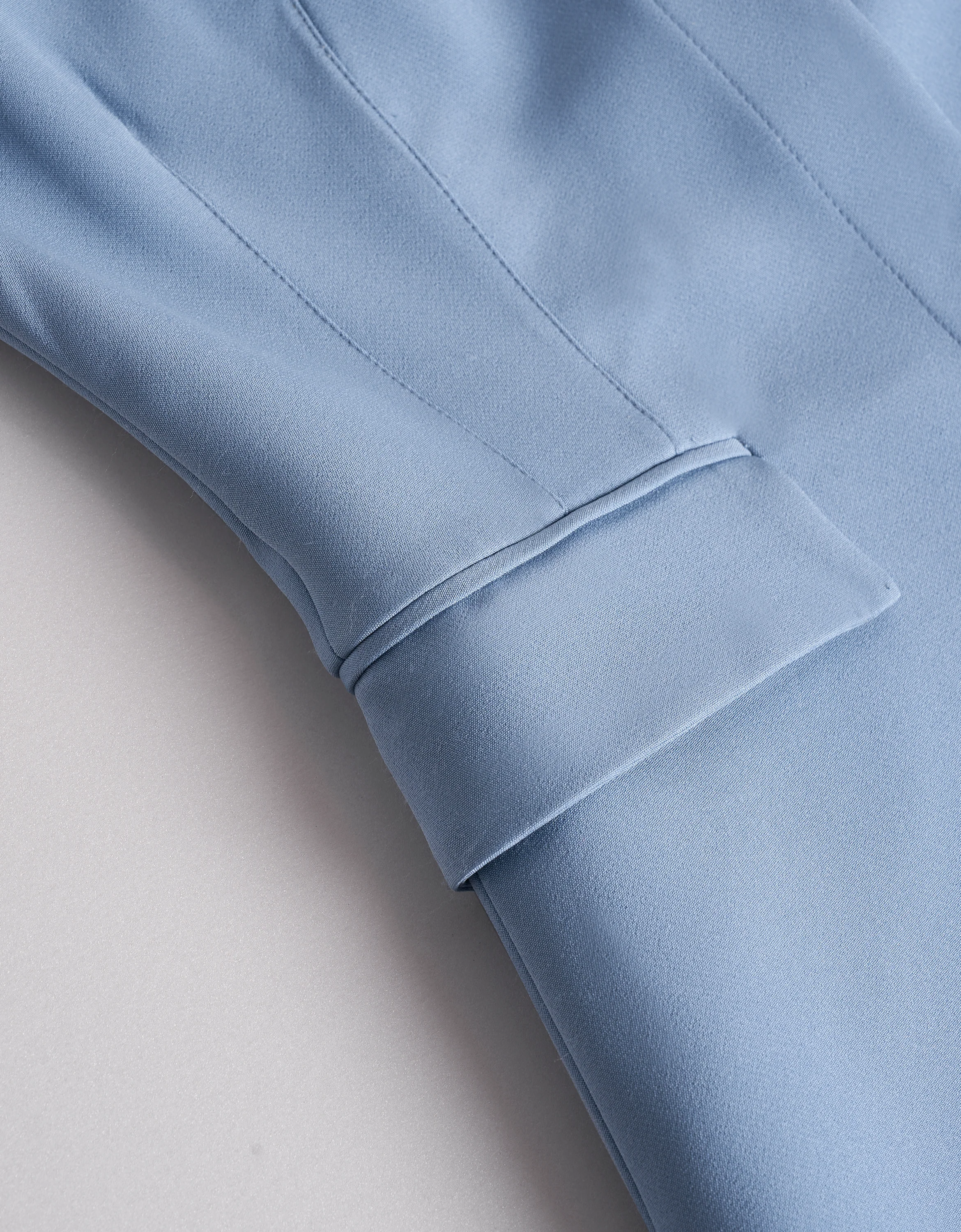 Concealed Buttons Boat Neck Top - Image 6