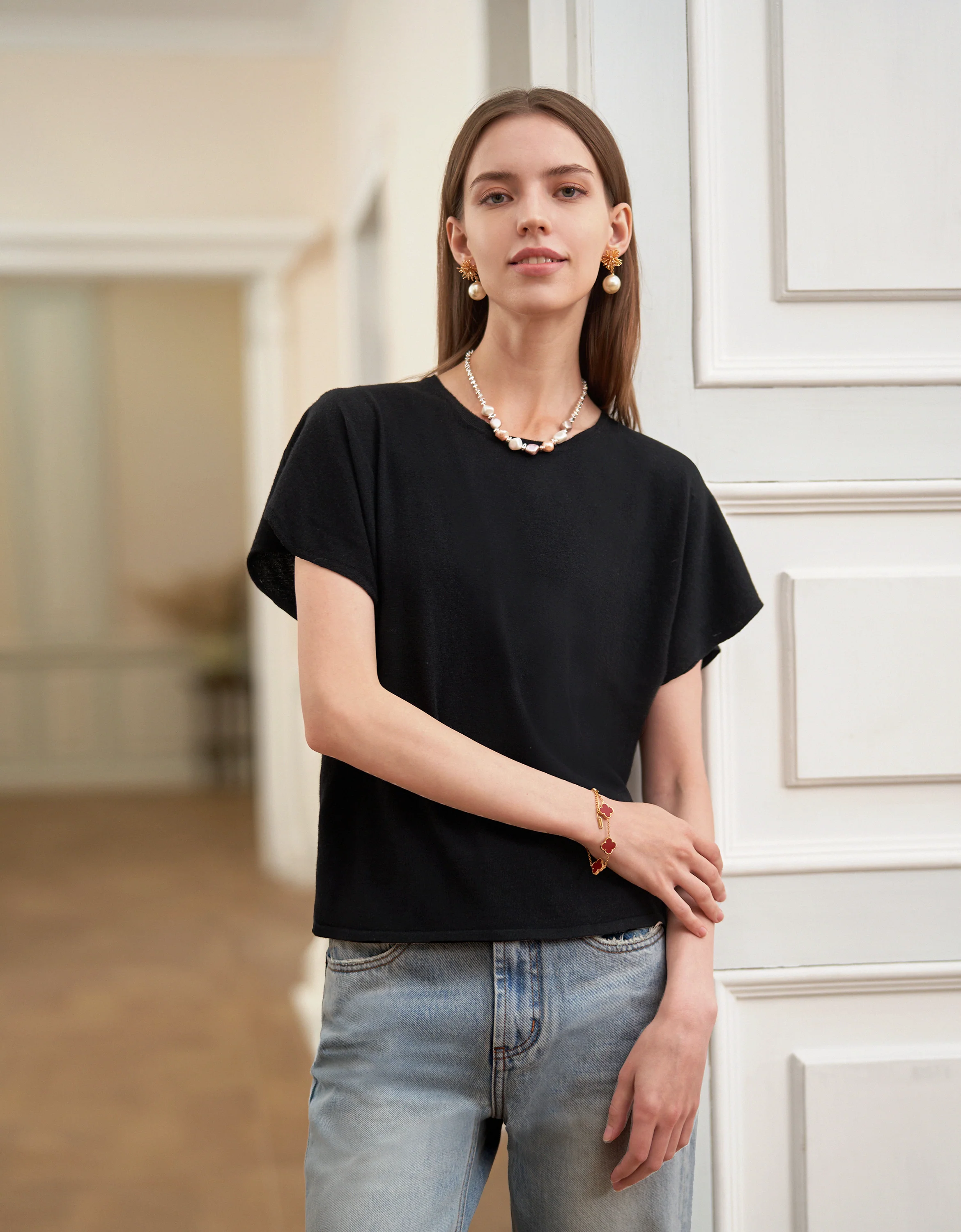 Crew Neck Short Sleeve Top - Image 4