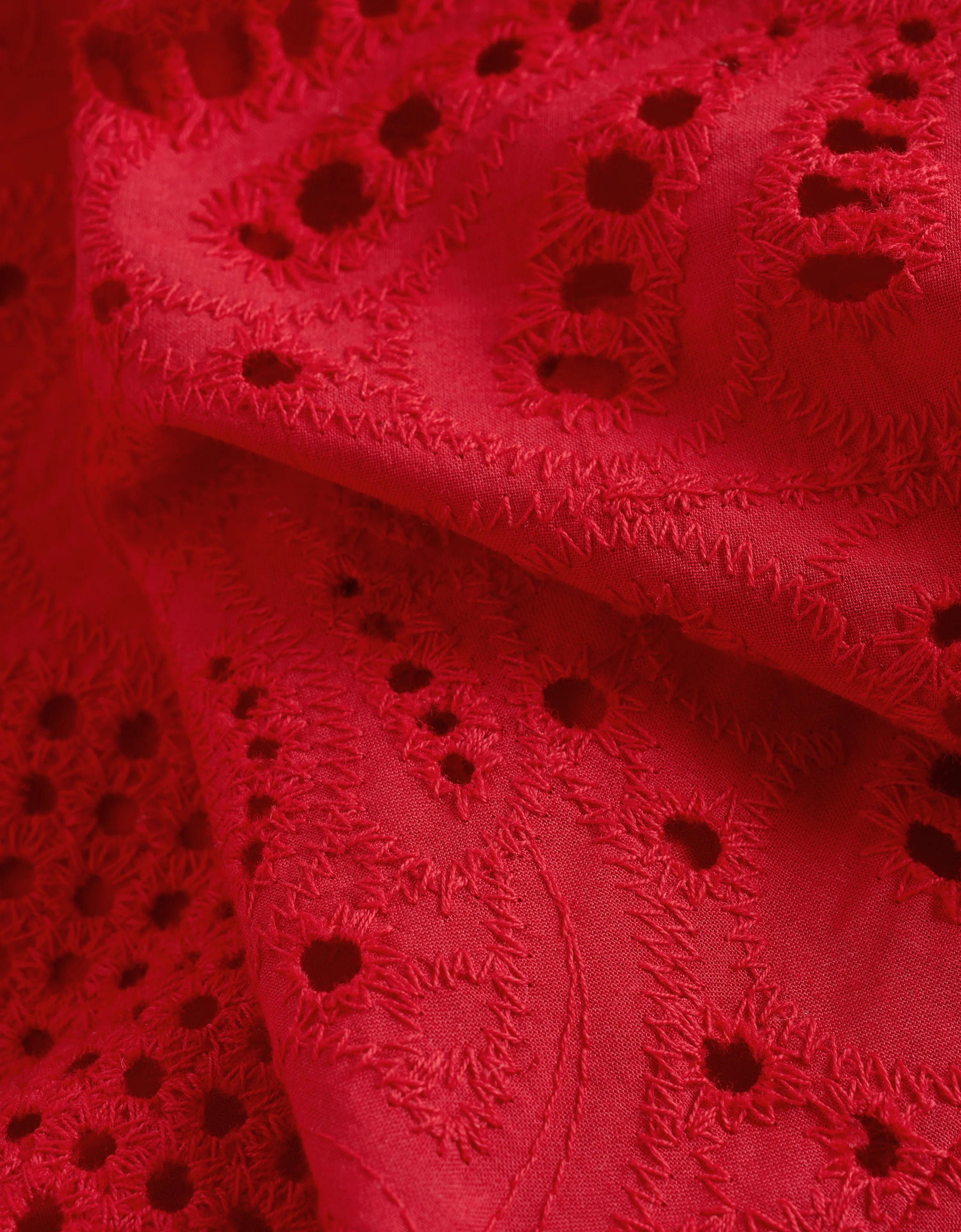 Cutwork Embroidery Pleated Dress - Image 6