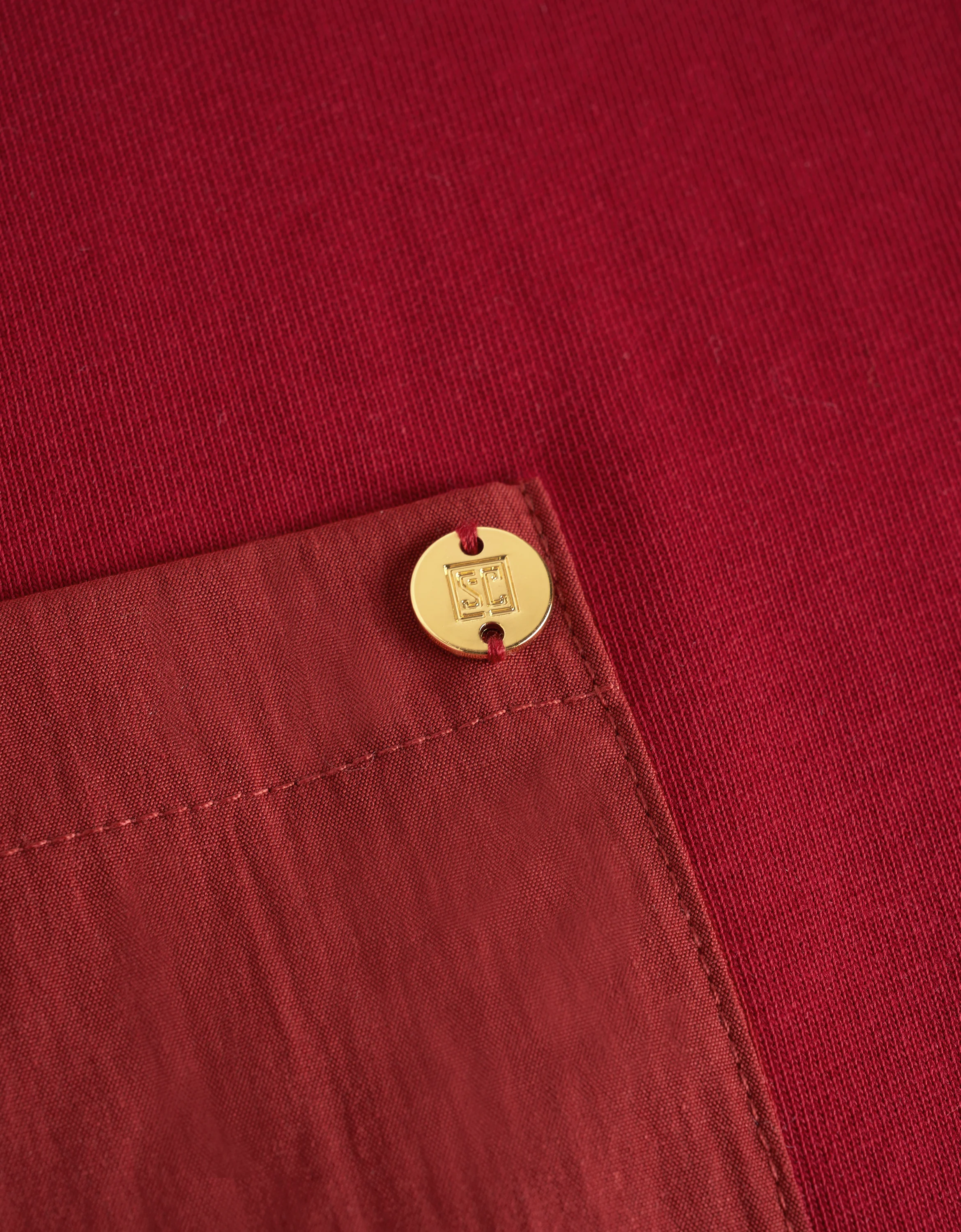 Embossed Button Pocket T-Shirt - Image 25
