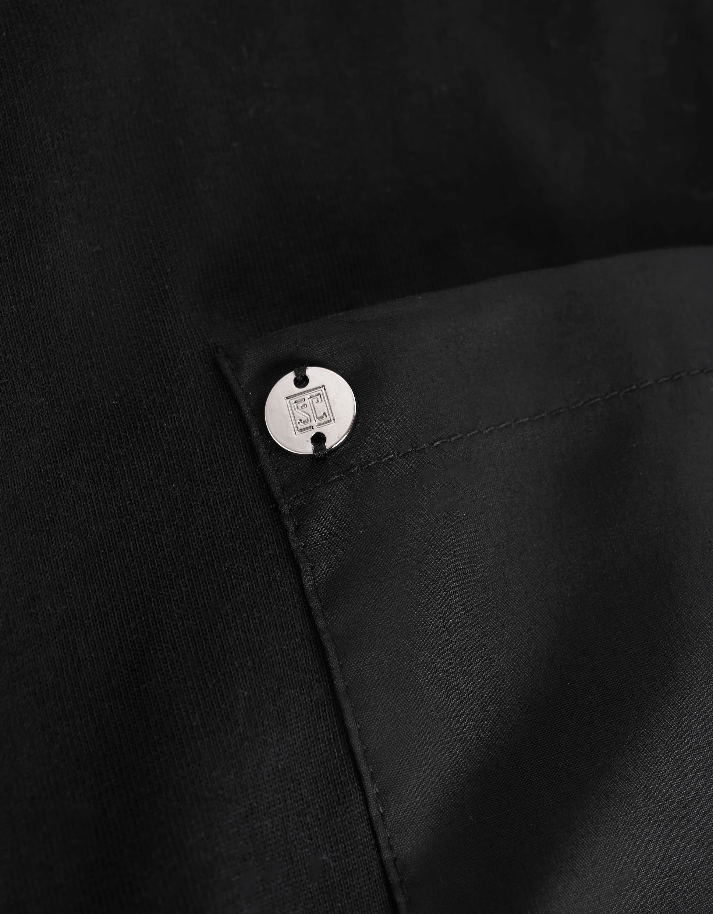 Embossed Button Pocket T-Shirt - Image 36