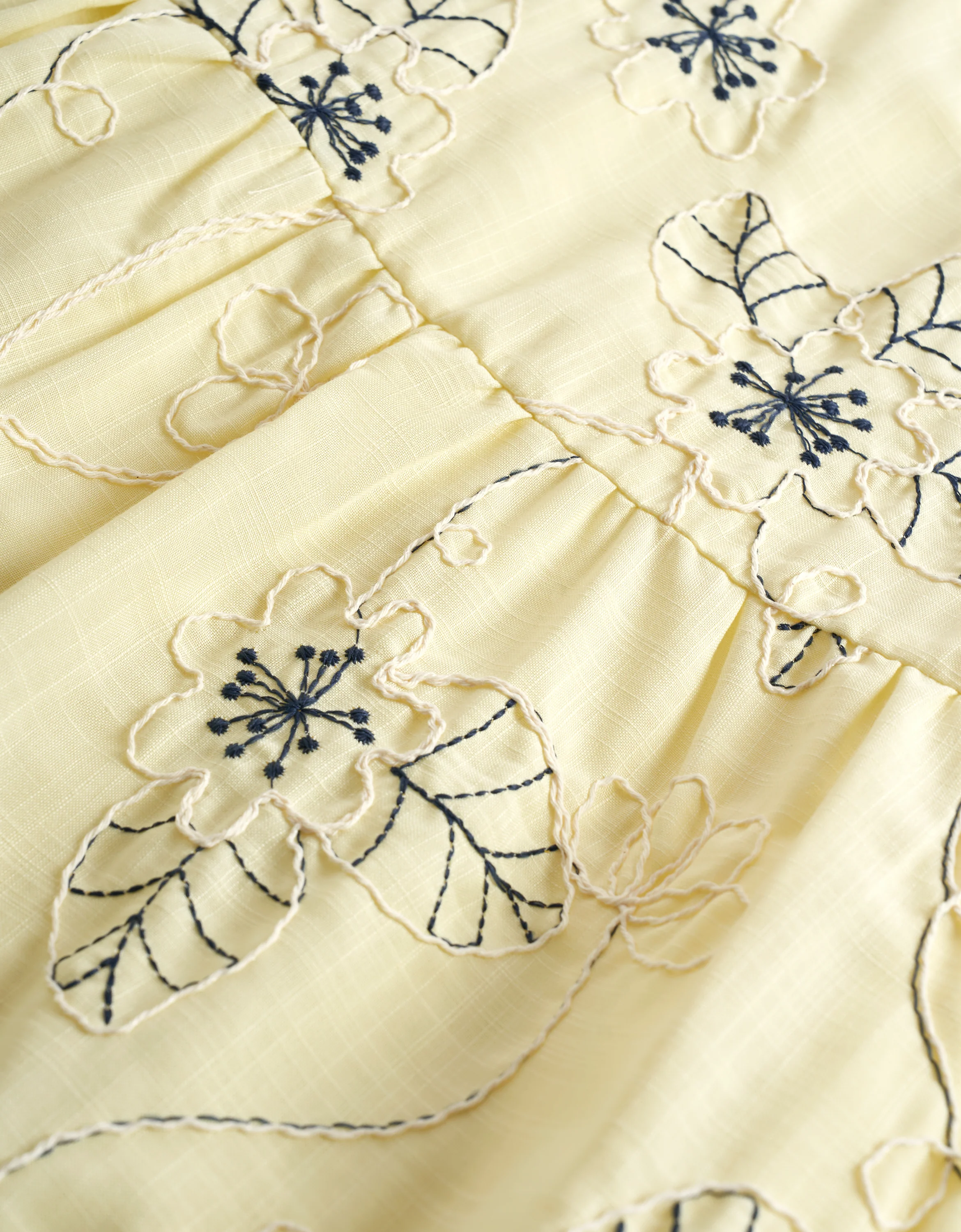 Embroidered Midi Strap Dress - Image 10