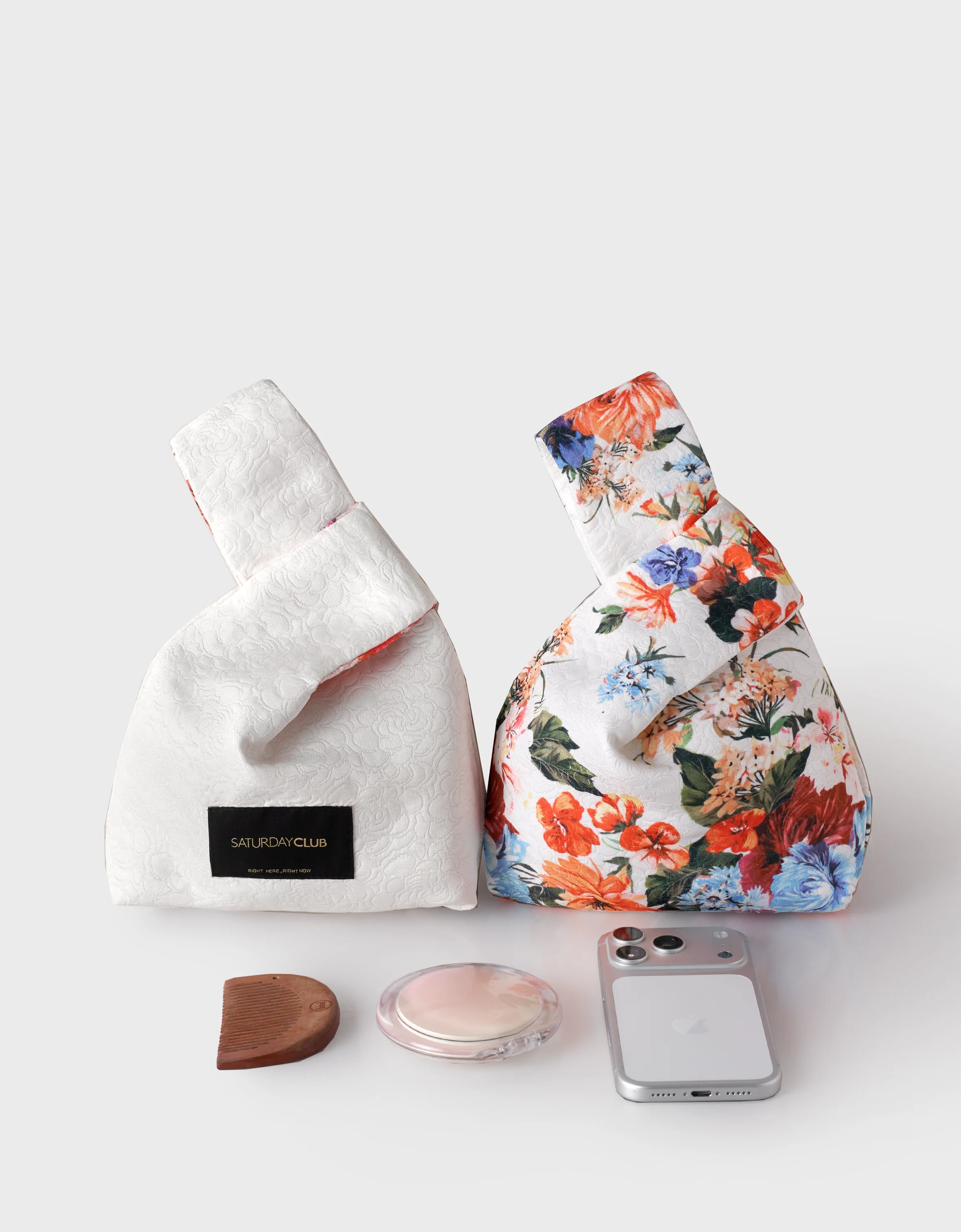 Floral Print Reversible Hand Bag - Image 8
