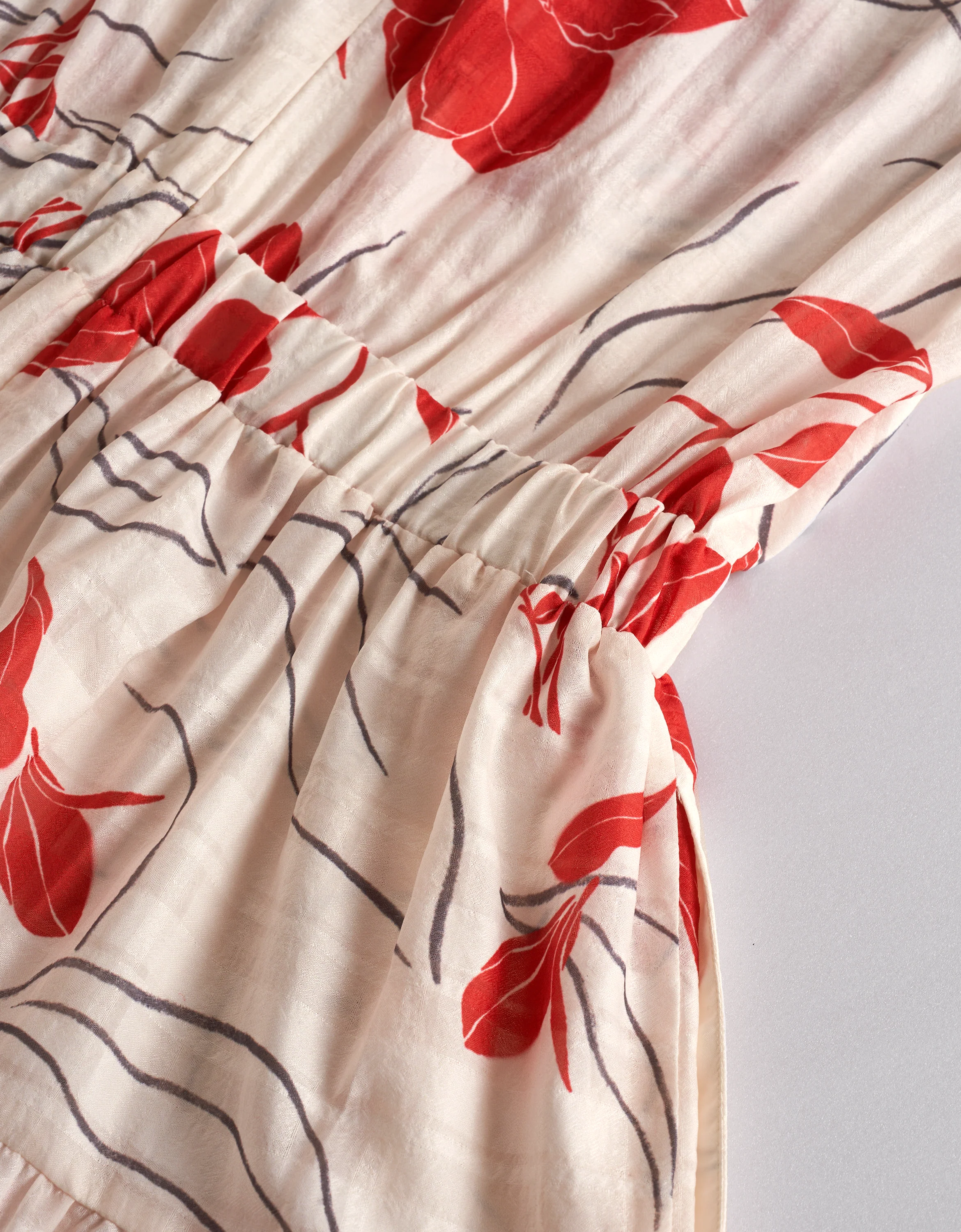 Floral Print Tiered Skirt Sleeveless Dress - Image 7