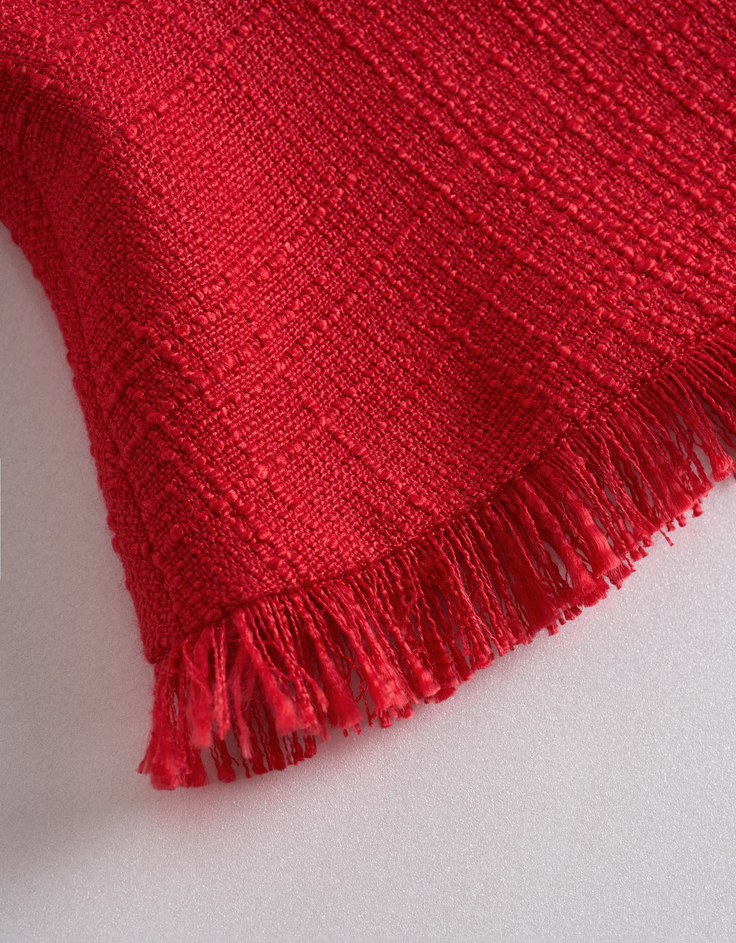 Fringe Trims Round Neck Sleeveless Tweed Top - Image 5