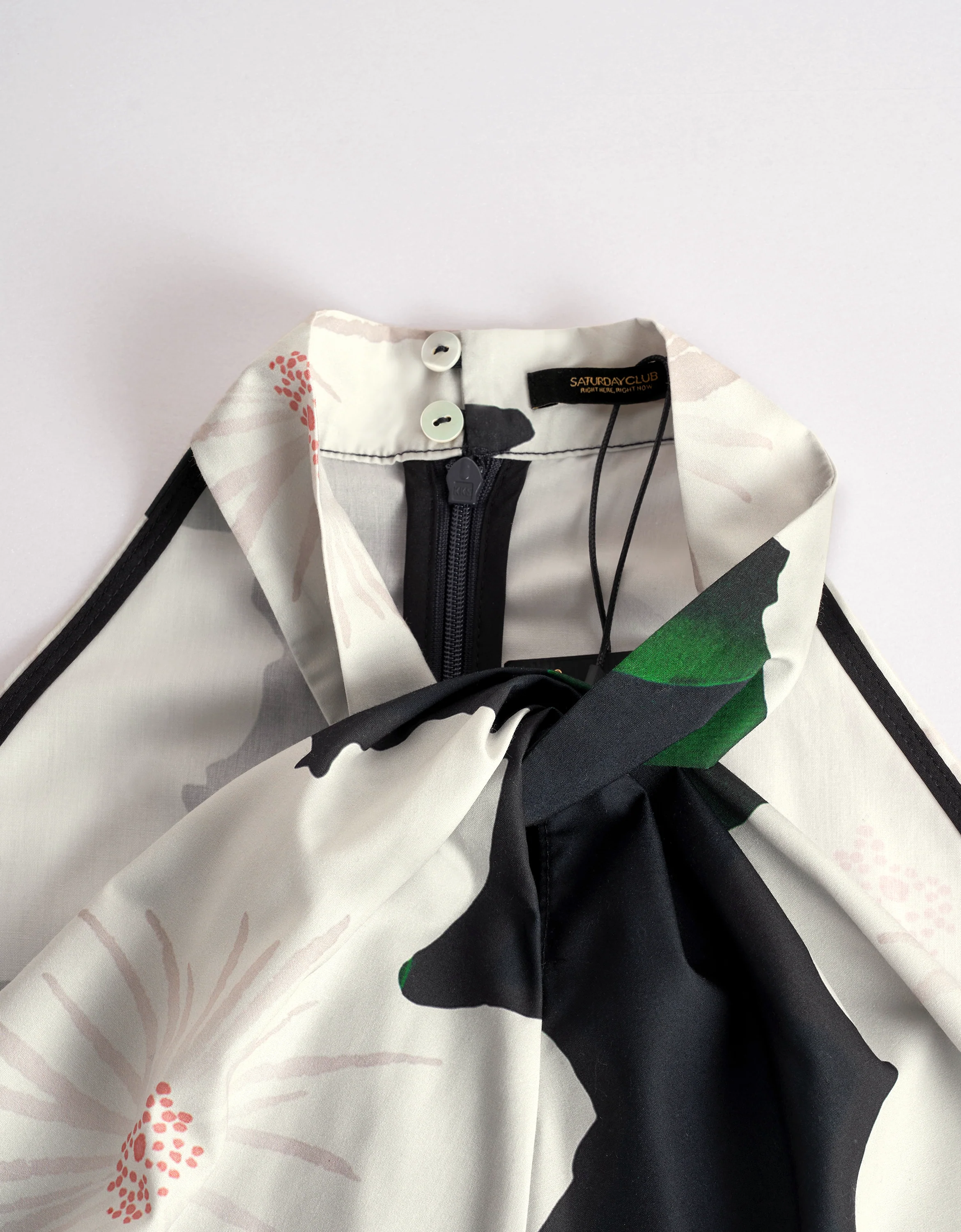 Halterneck Floral Print Top - Image 7