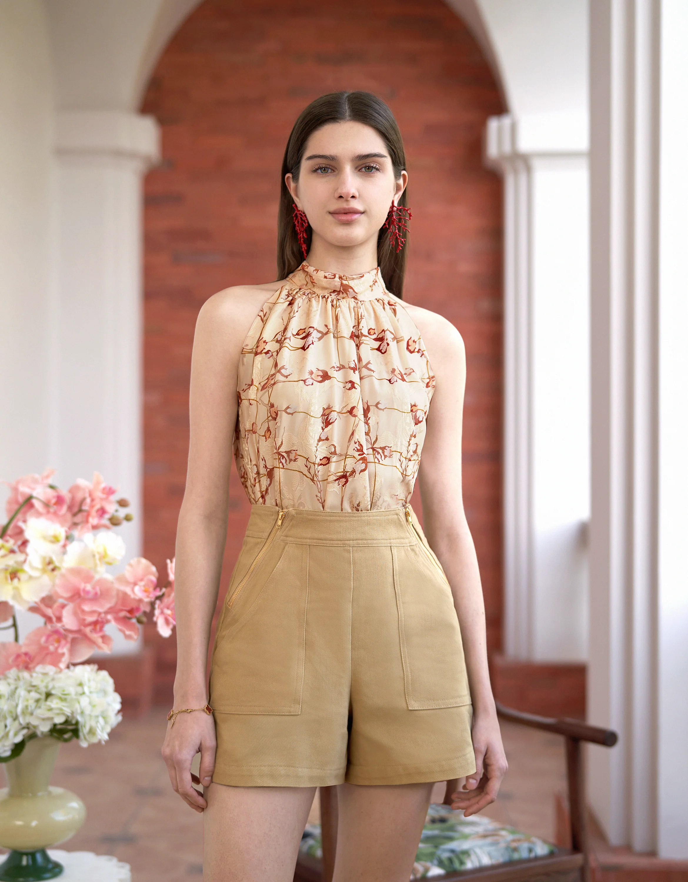 Halterneck Floral Top - Image 3