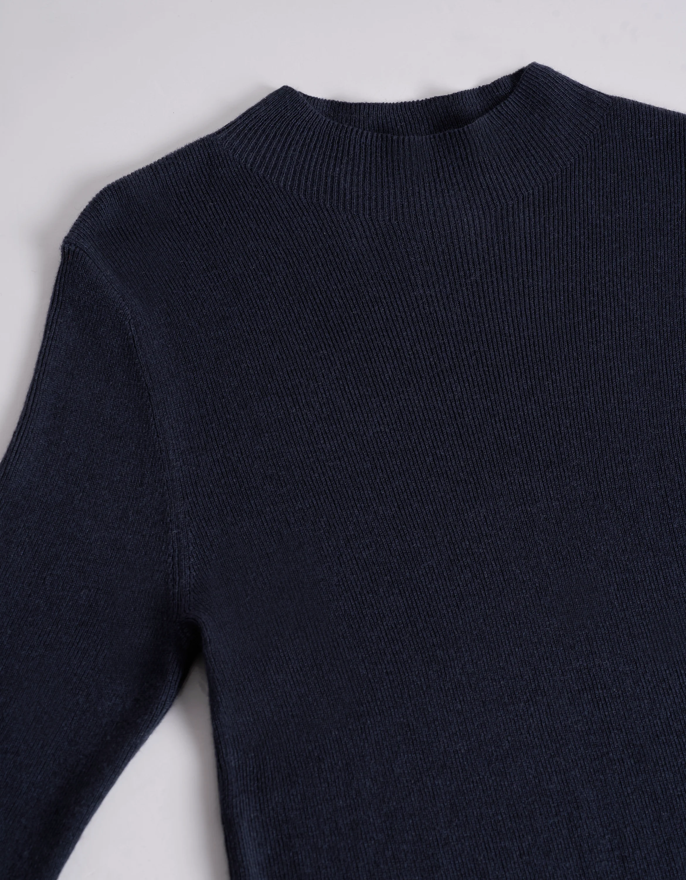 High Neck Long Sleeve Knit Top - Image 4