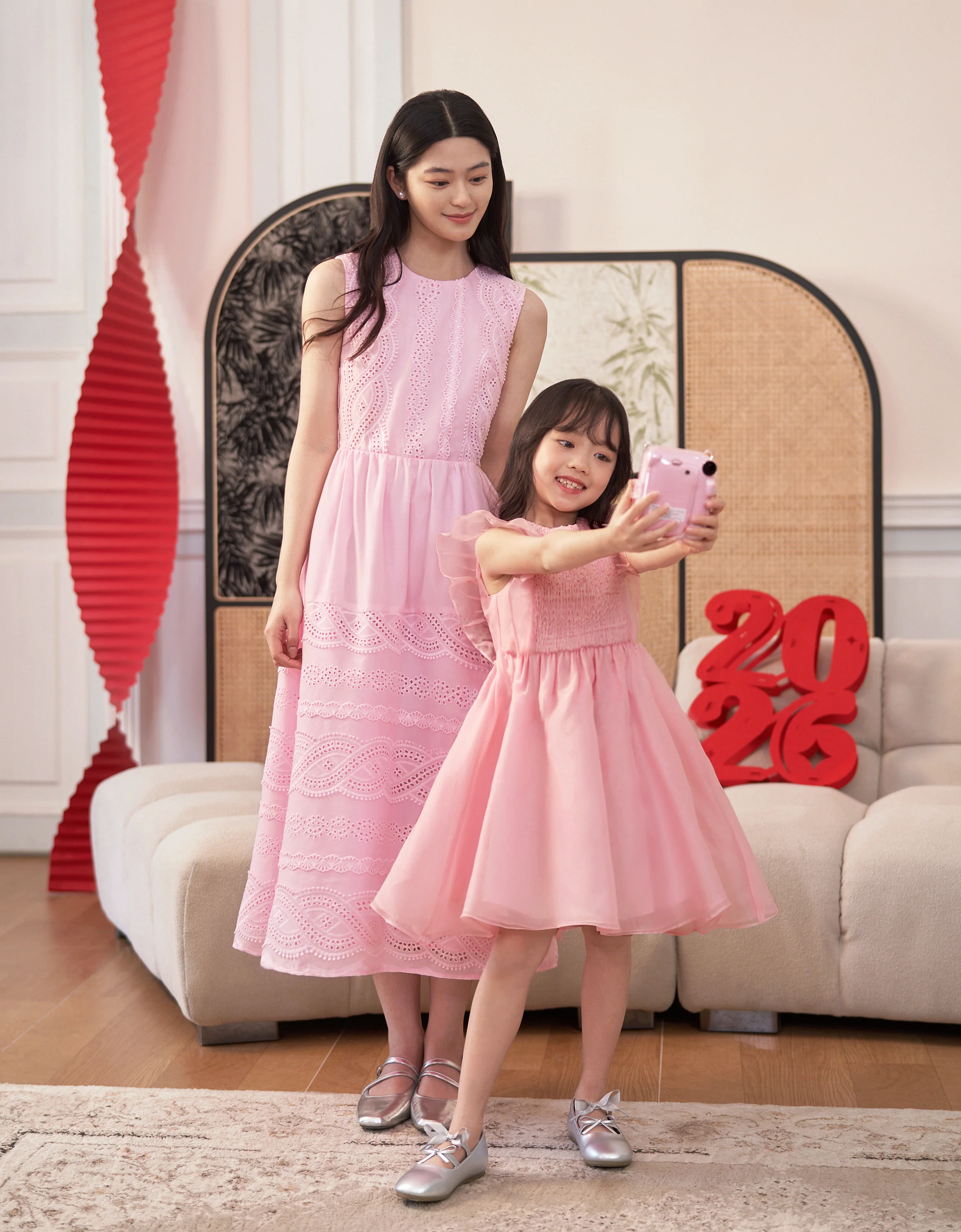 High-waisted Ruffled Dress - Image 2