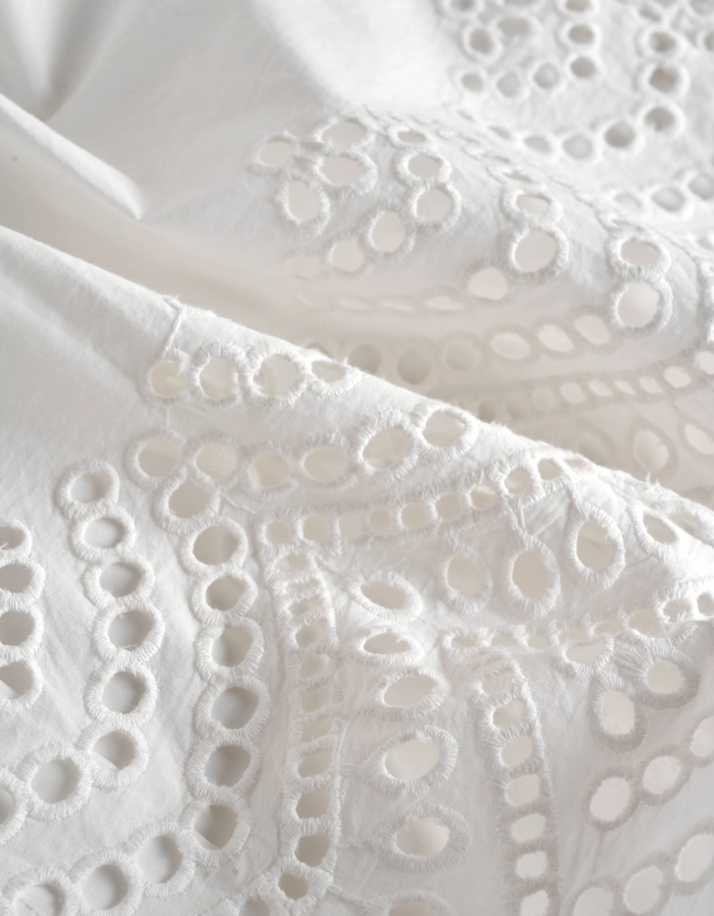 Hollow Embroidery Trumpet Sleeve Dress - Image 5