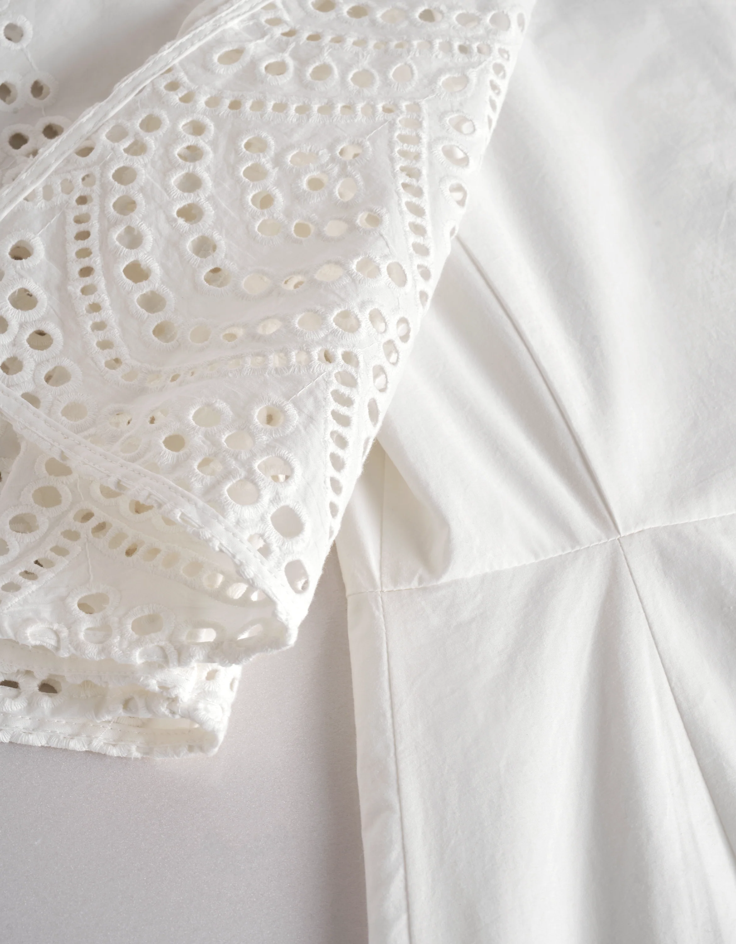 Hollow Embroidery Trumpet Sleeve Dress - Image 6