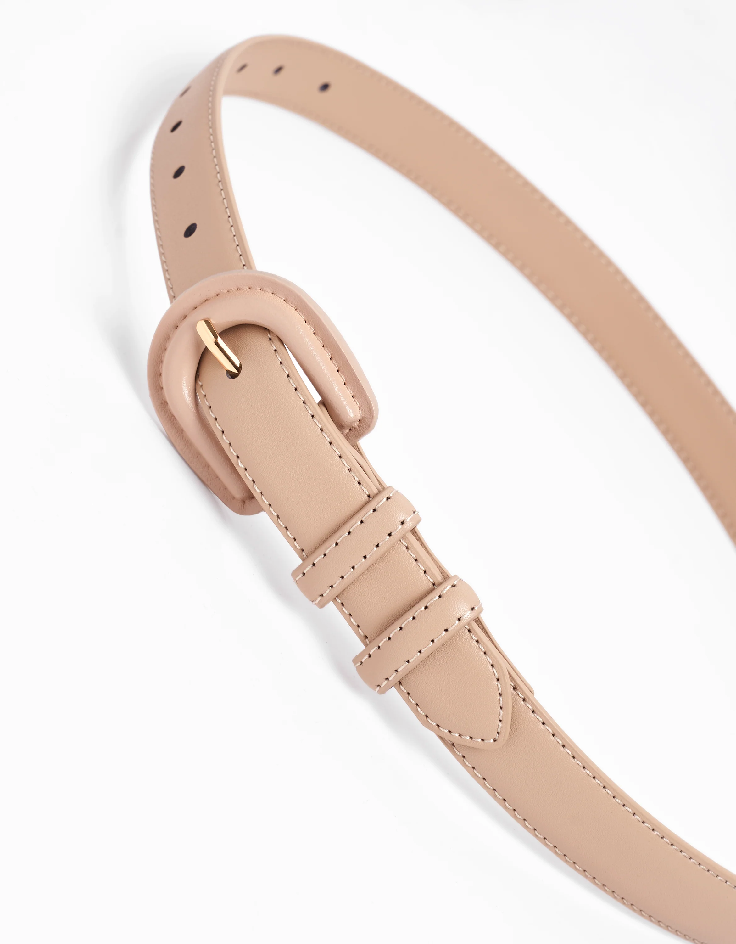 Horseshoe Buckle Leather Belt - Image 6