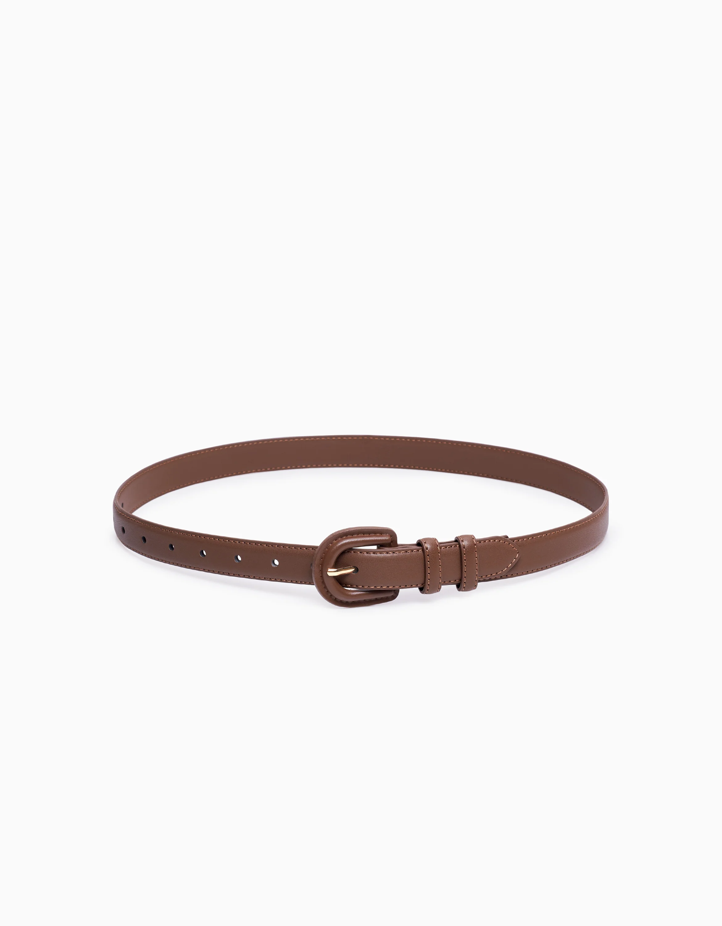 Horseshoe Buckle Leather Belt - Image 9