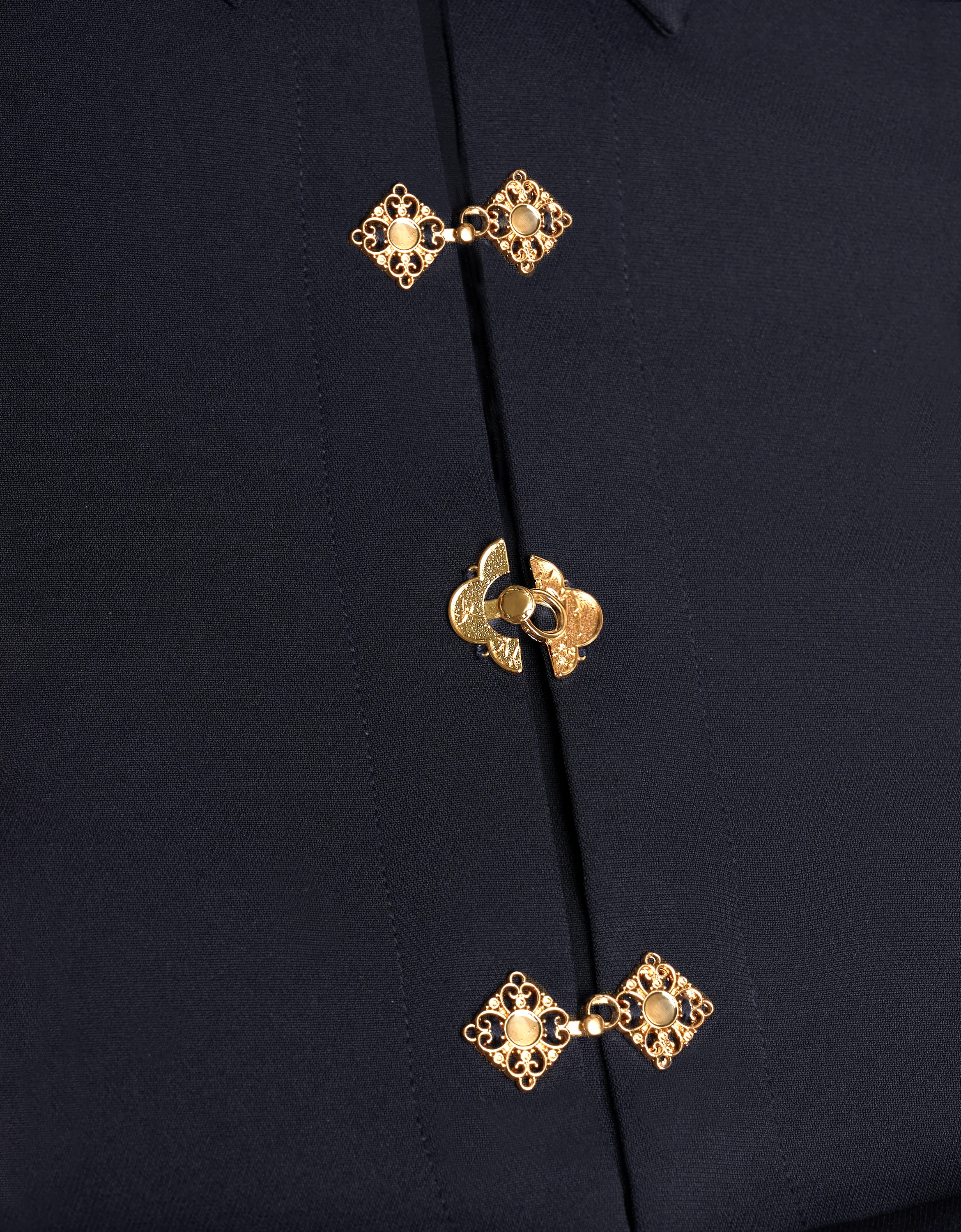 Intricate Button Collared Shift Dress - Image 16