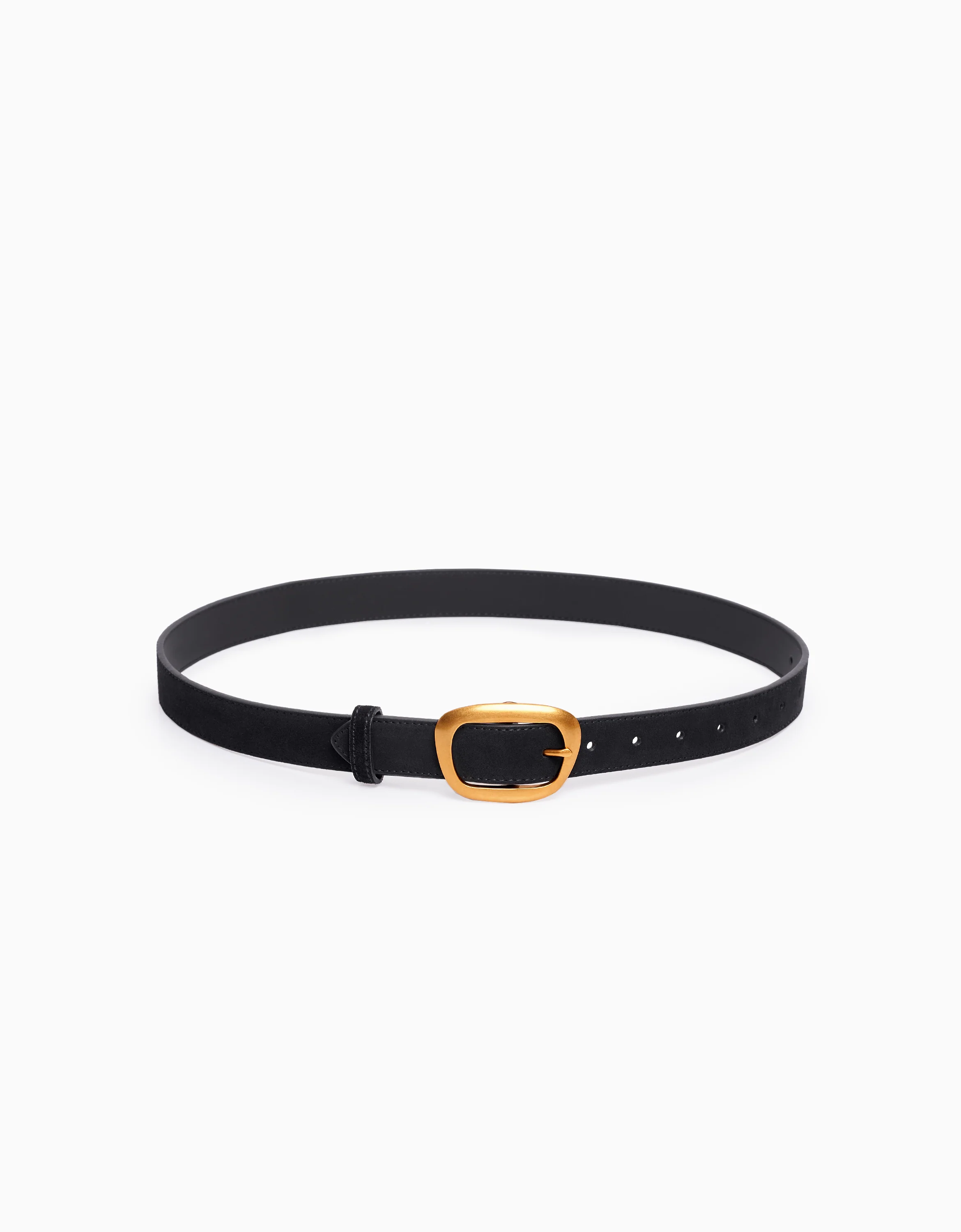Irregular Buckle Leather Belt
