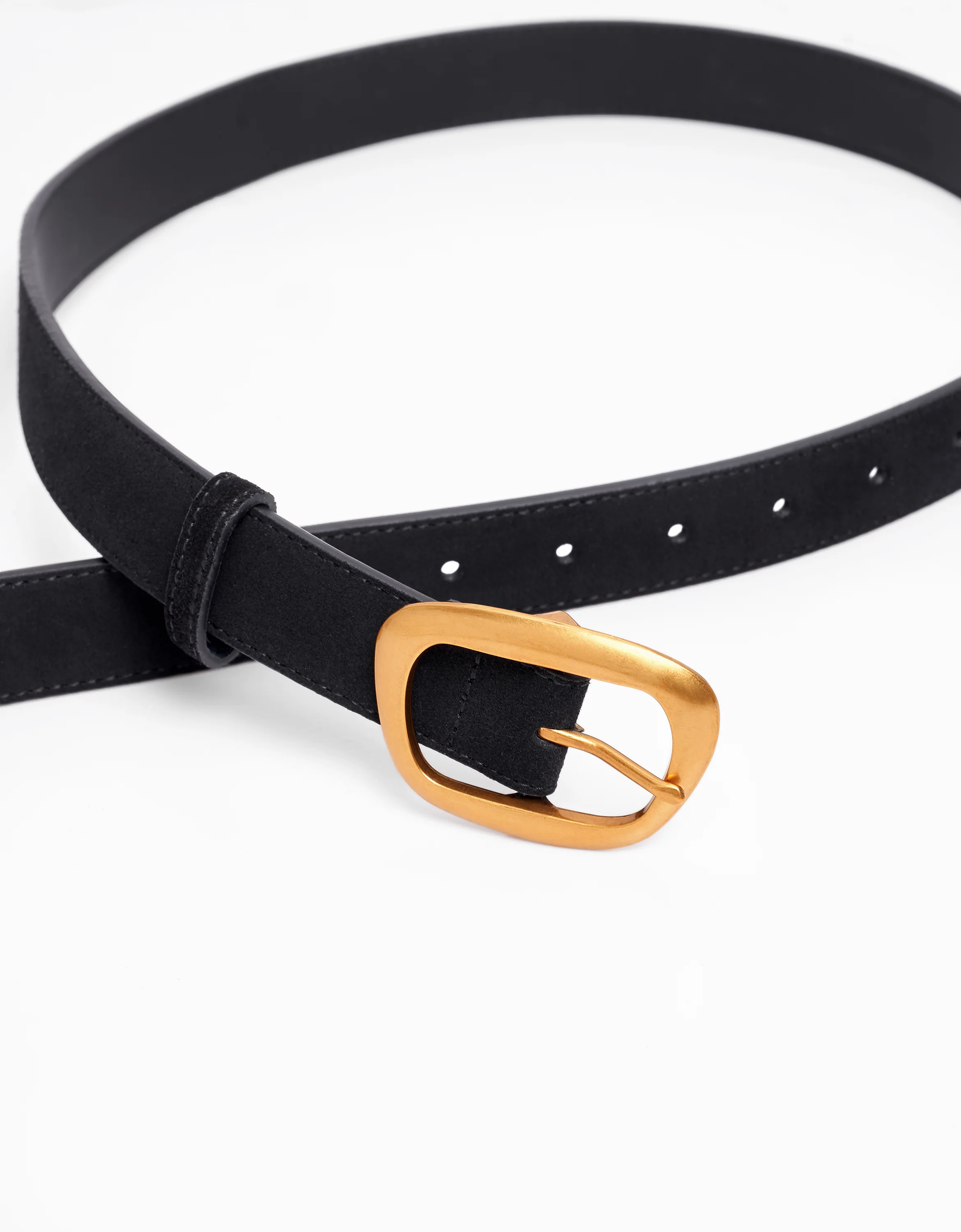Irregular Buckle Leather Belt - Image 3