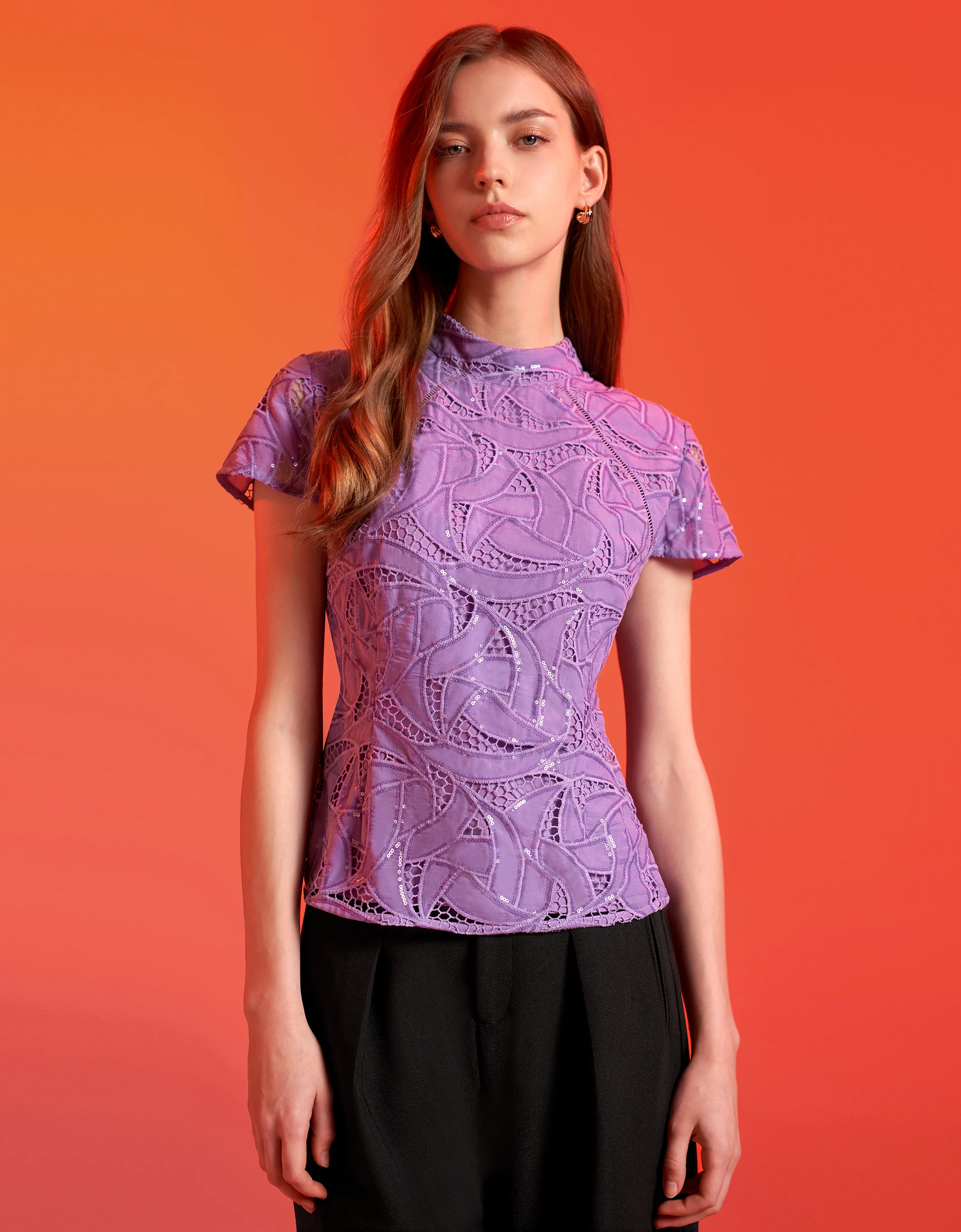 Lace Insert Top