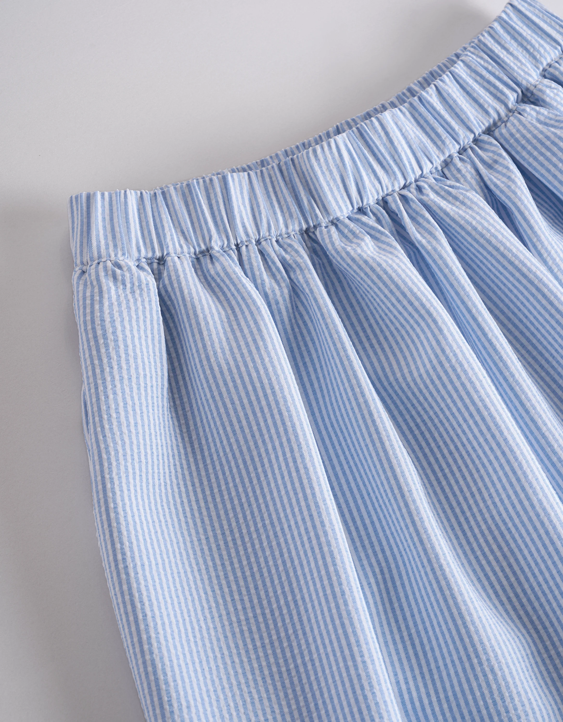 Lace Insert Striped Midi Skirt - Image 7