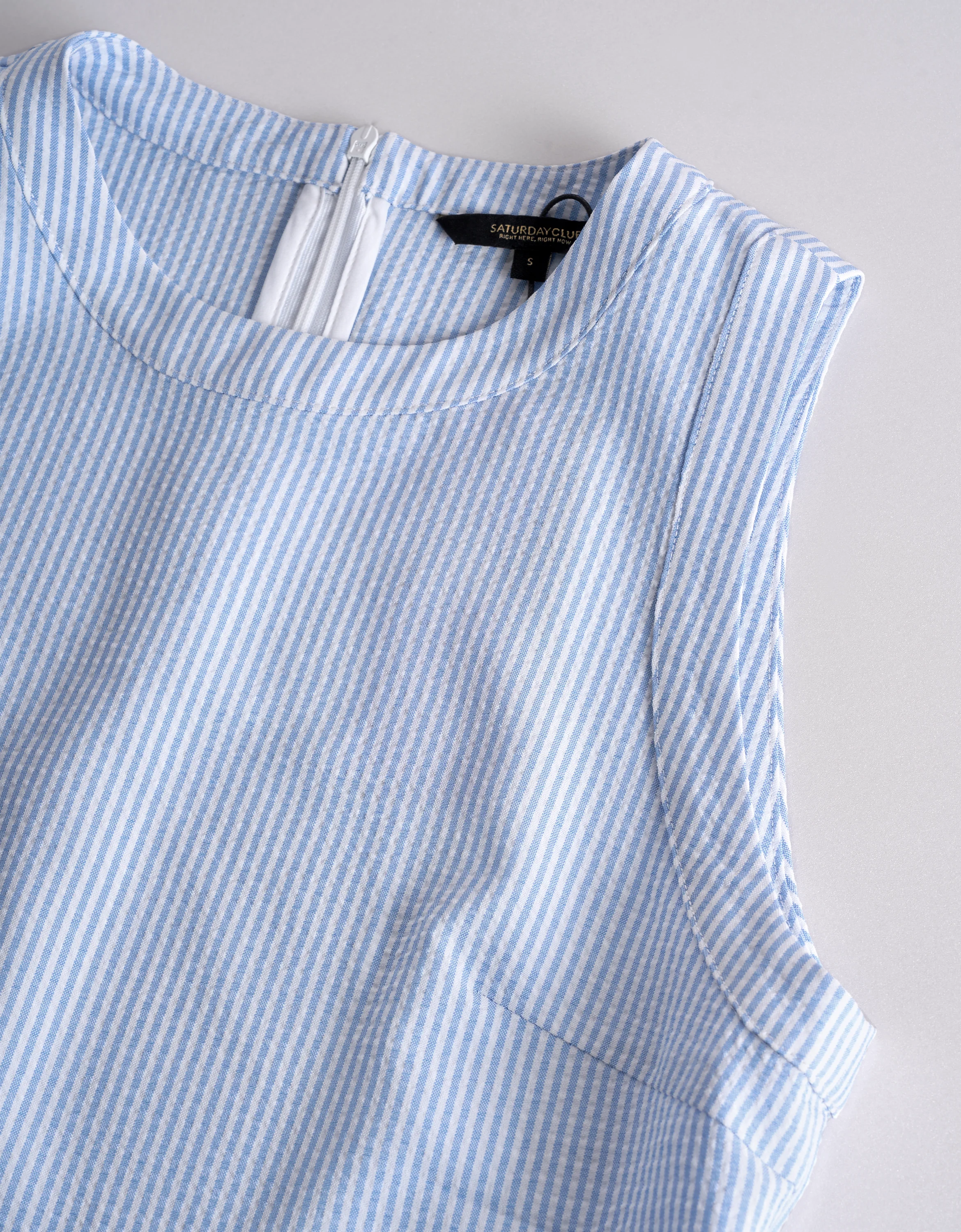 Lace Insert Striped Sleeveless Top - Image 6