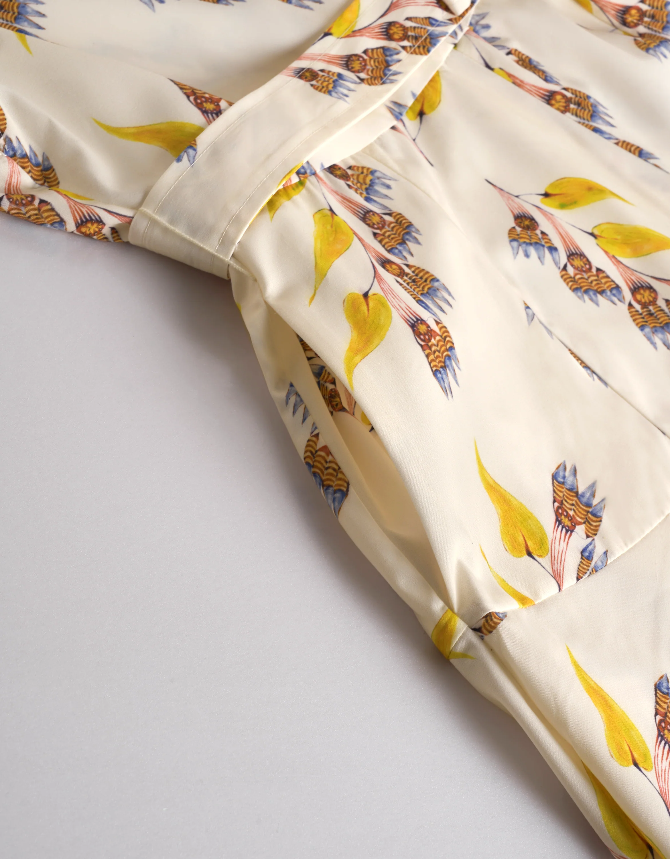 Leaf Print V-neck Midi Dress - Image 6
