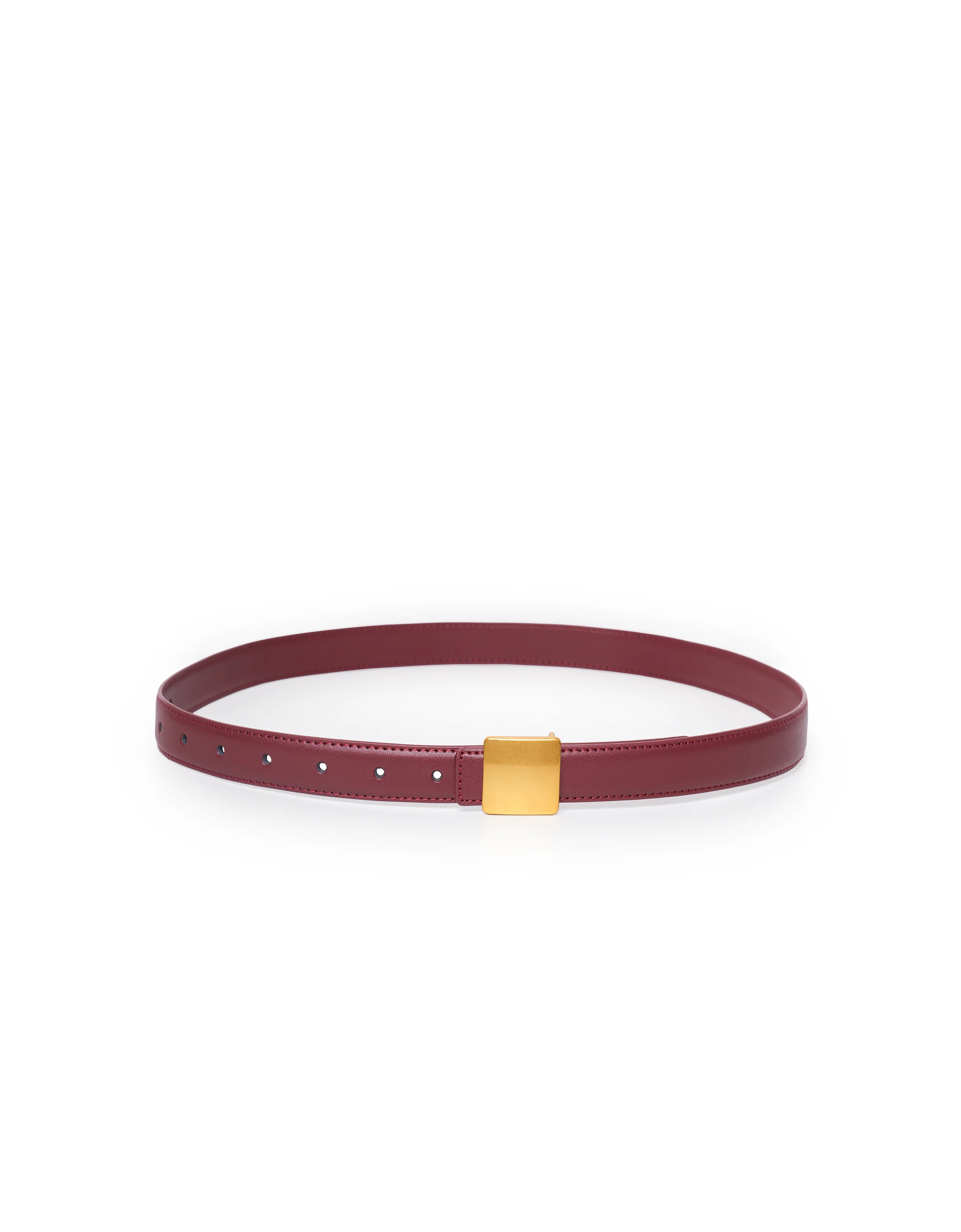 Leather Belt With Square Buckle - Image 19