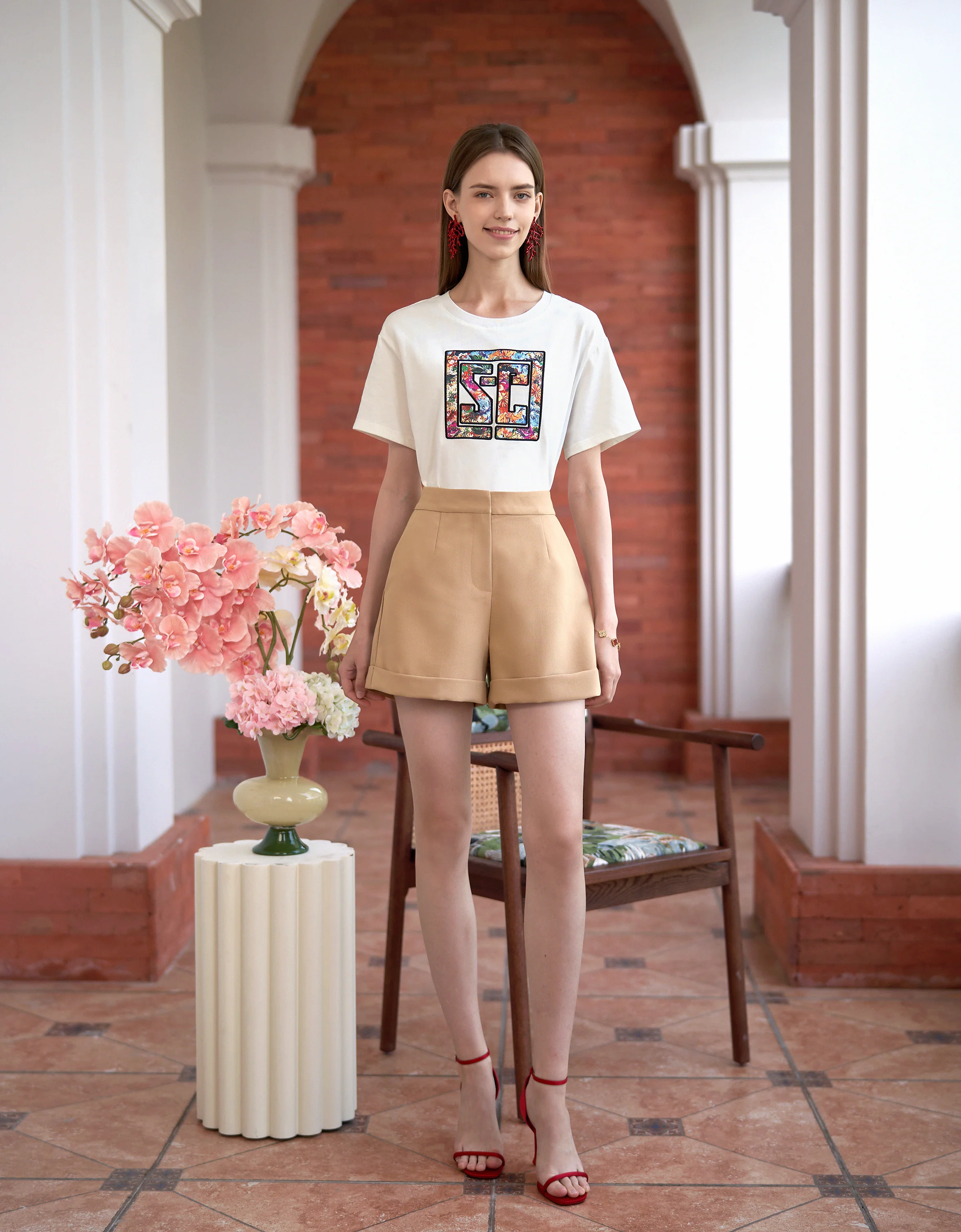 Logo Print Appliqué T-Shirt - Image 2