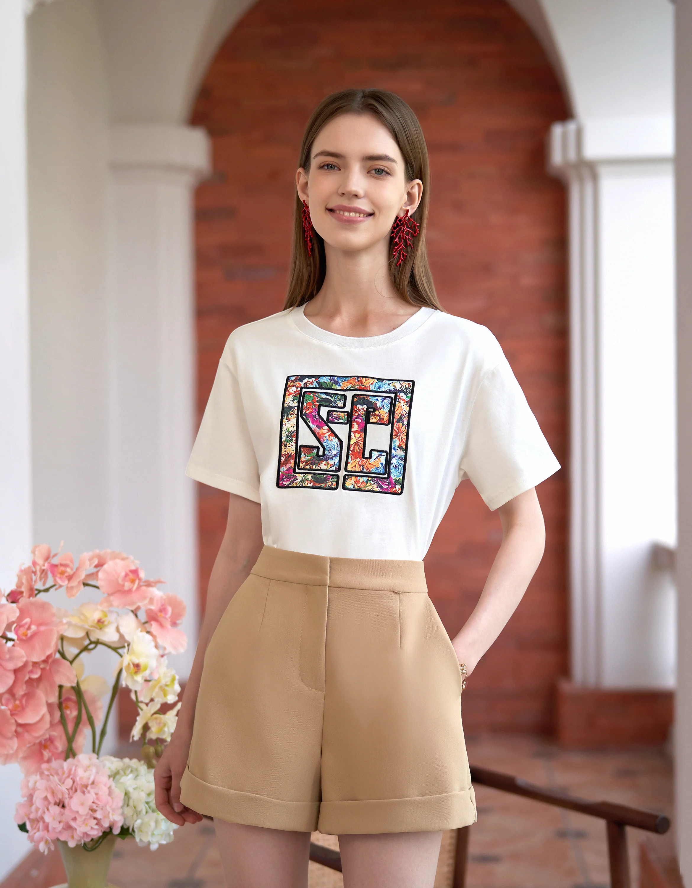 Logo Print Appliqué T-Shirt - Image 3