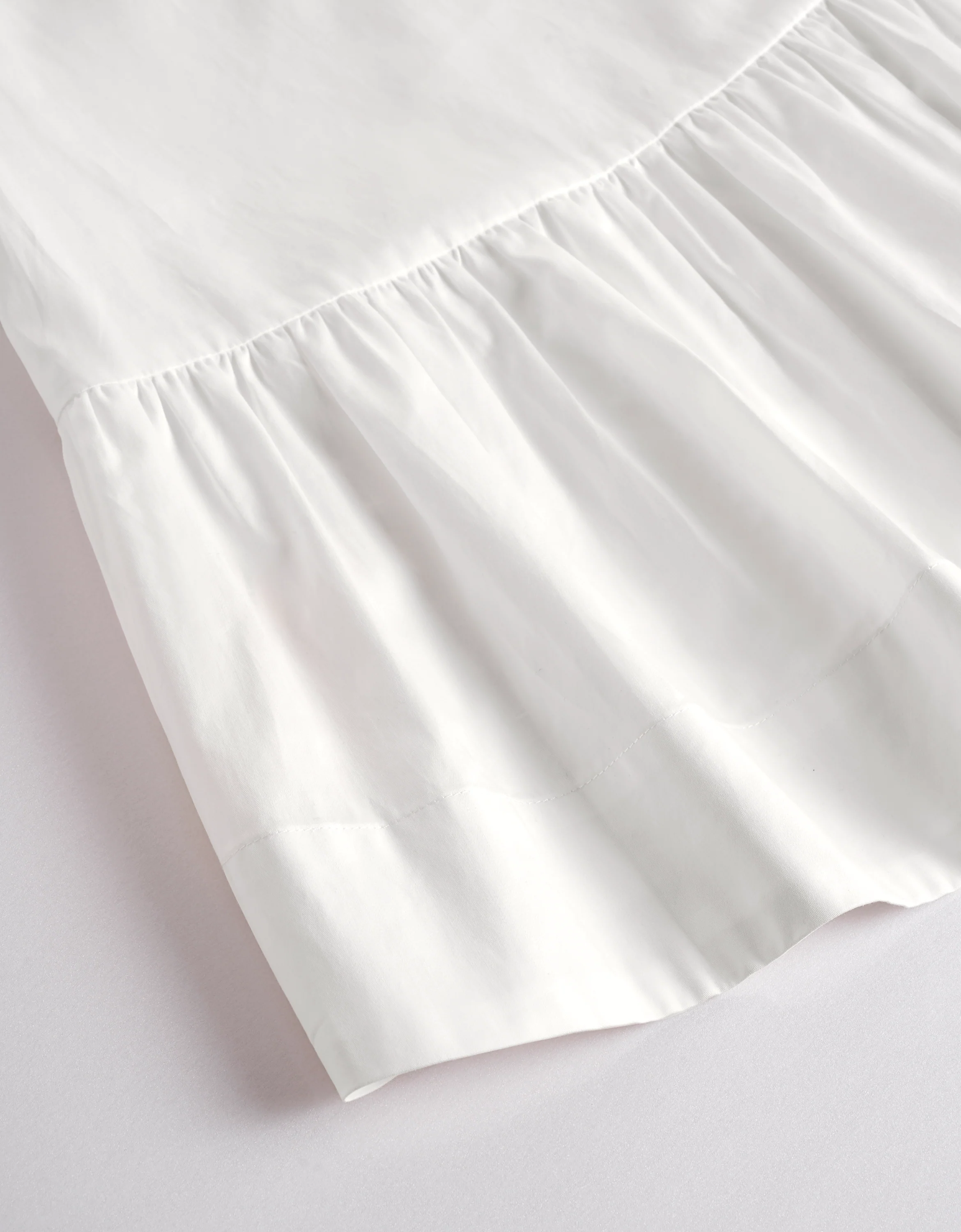 Long Sleeve Stand Collar Ruffled Hem Top - Image 6