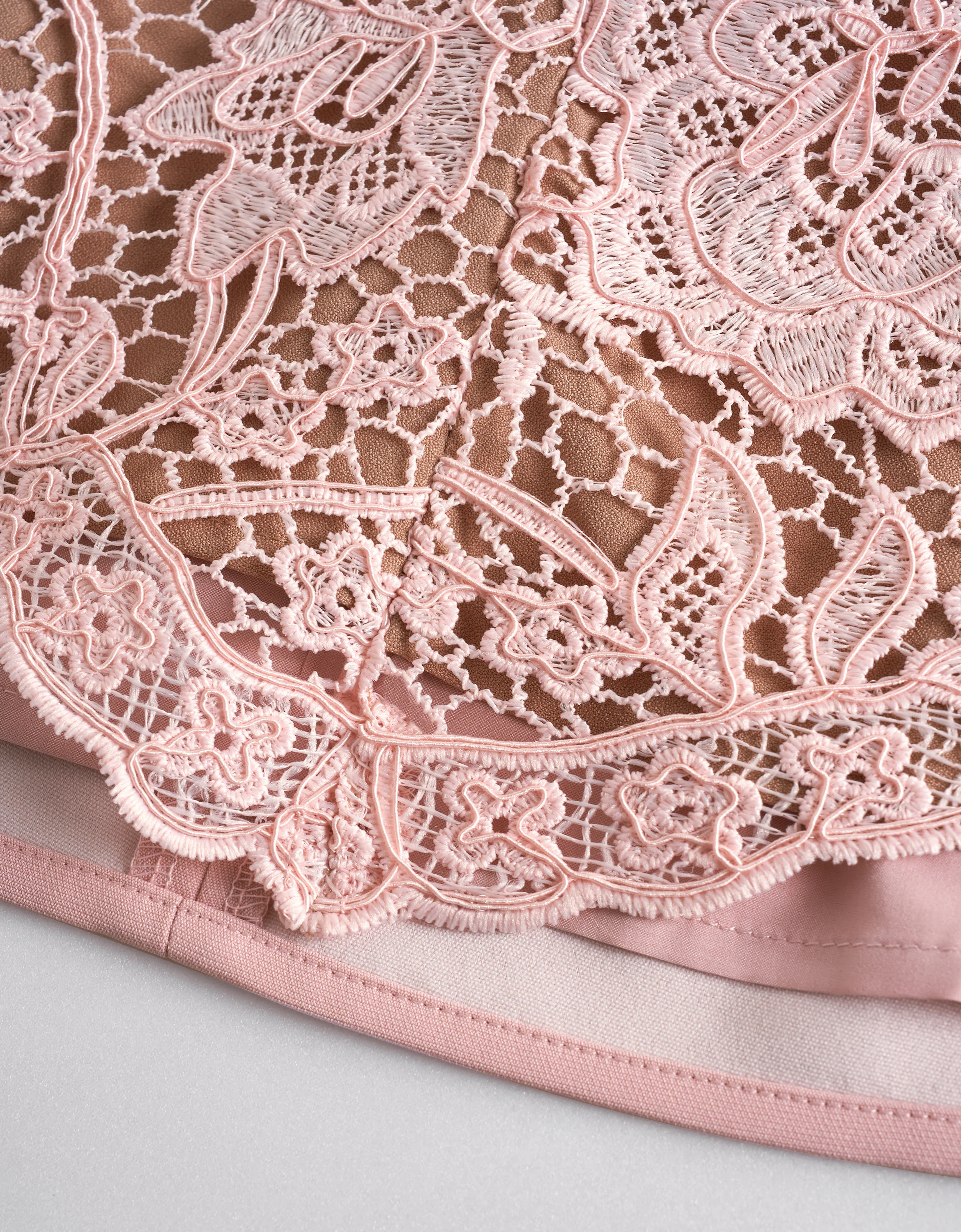 Mandarin Collar Sleeveless Lace Top - Image 6