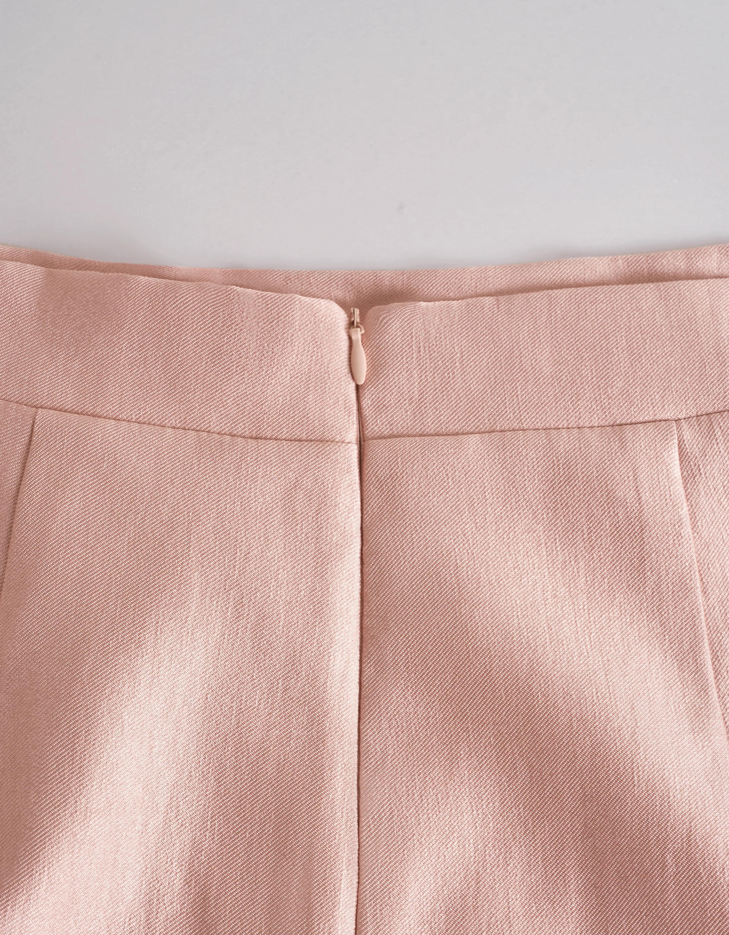Mandarin Knot Buttons Back Slit Skirt - Image 8