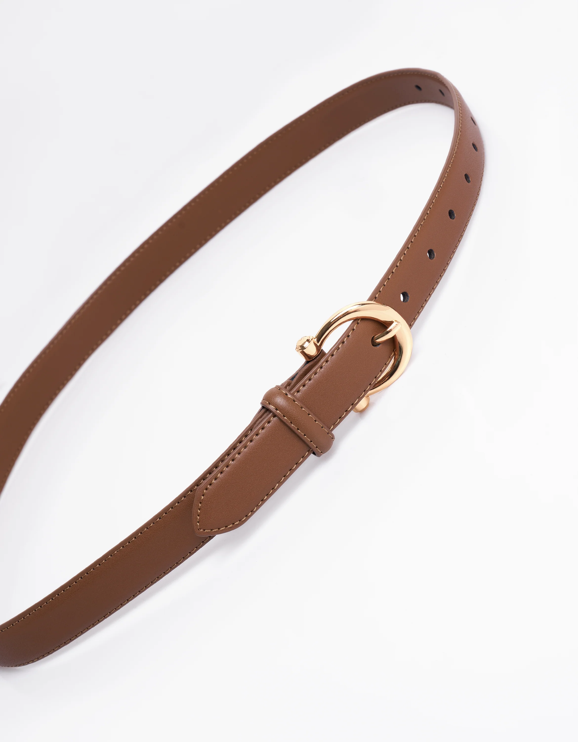 Metal Buckle Leather Belt - Image 5