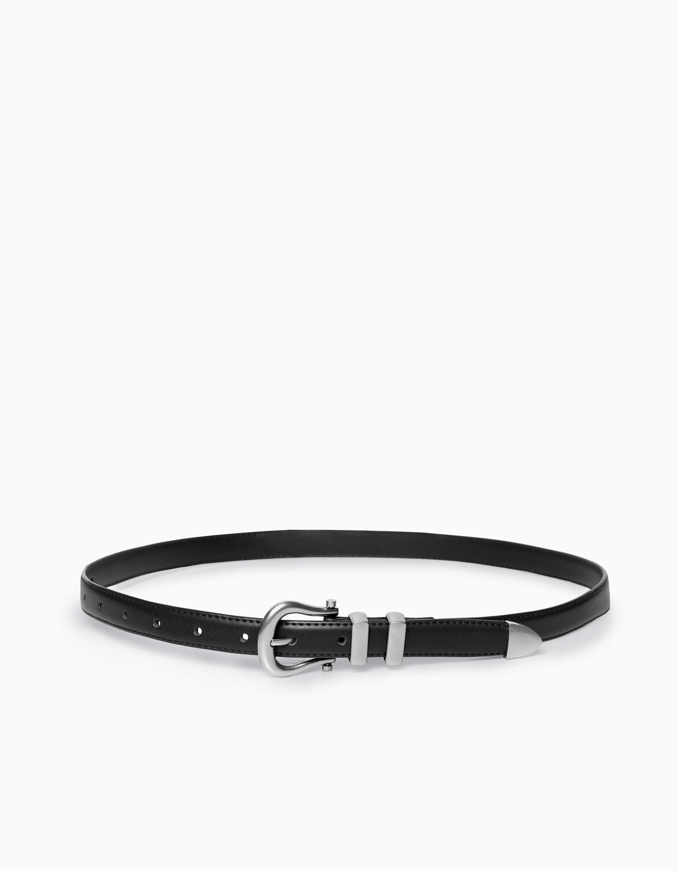 Metallic Buckle Belt