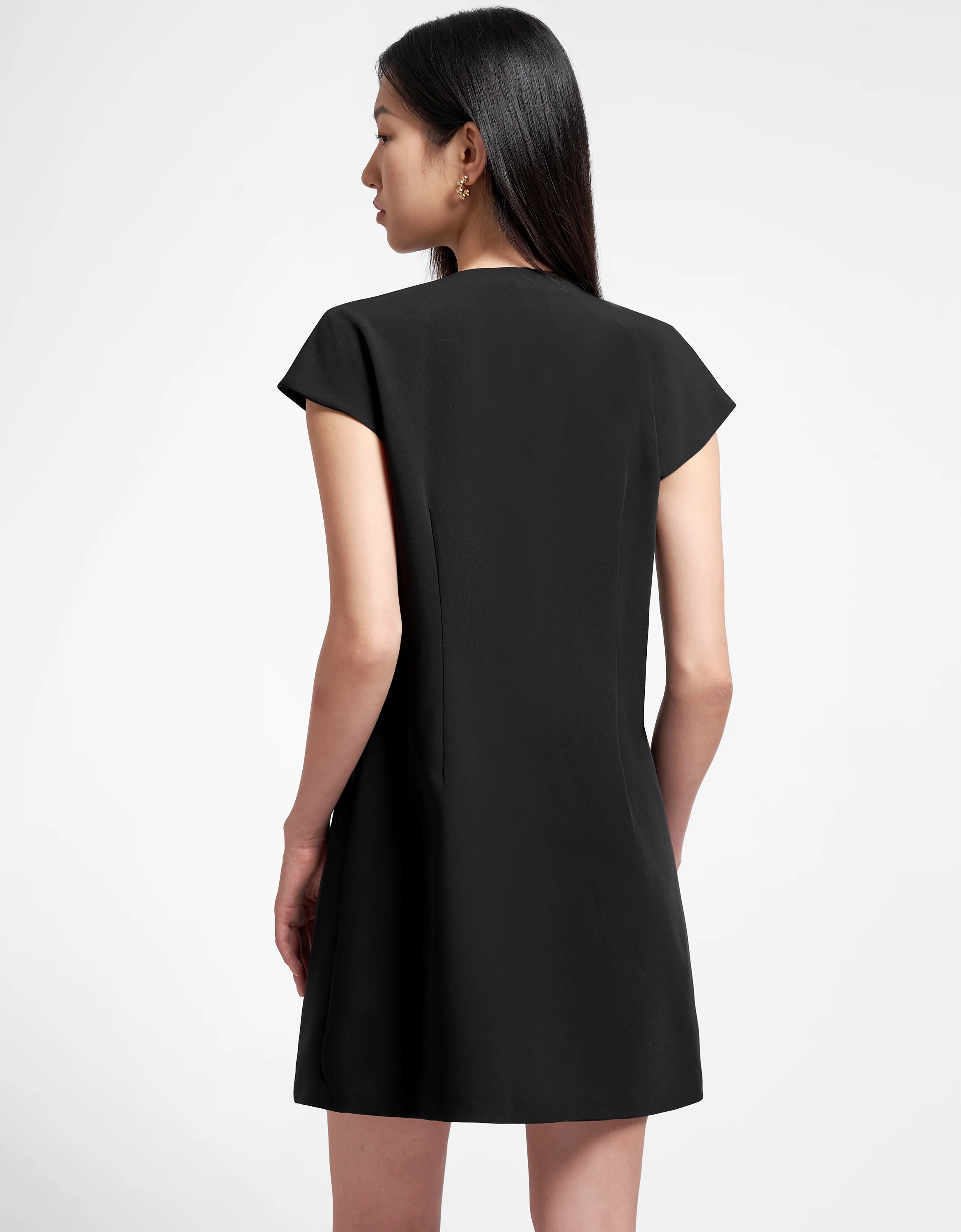 Notched Lapel Double-breasted Dress - Image 10